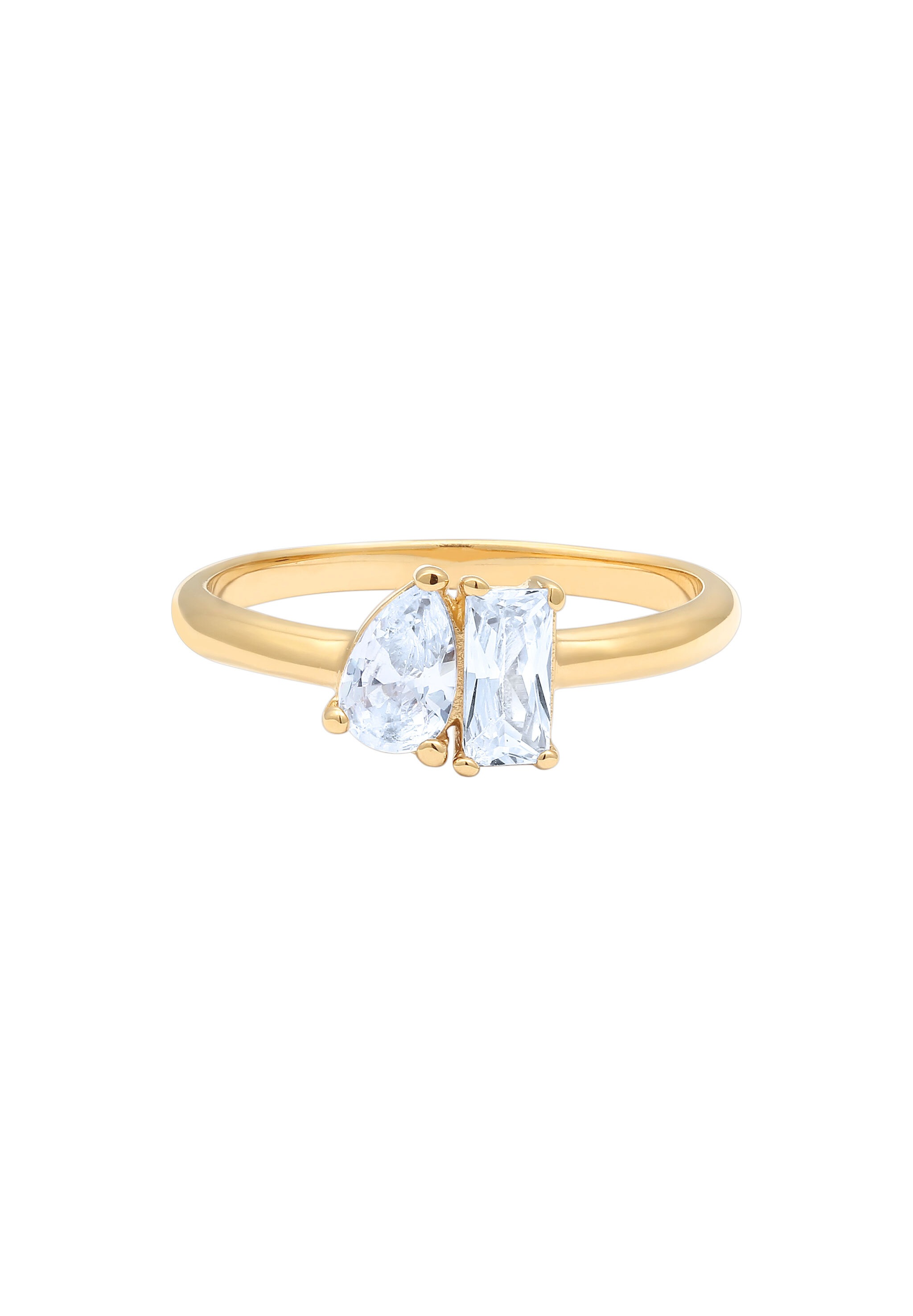 Elli Silberring »Ring Tropfen Zirkonia Weiß 925 Sterling Silber«