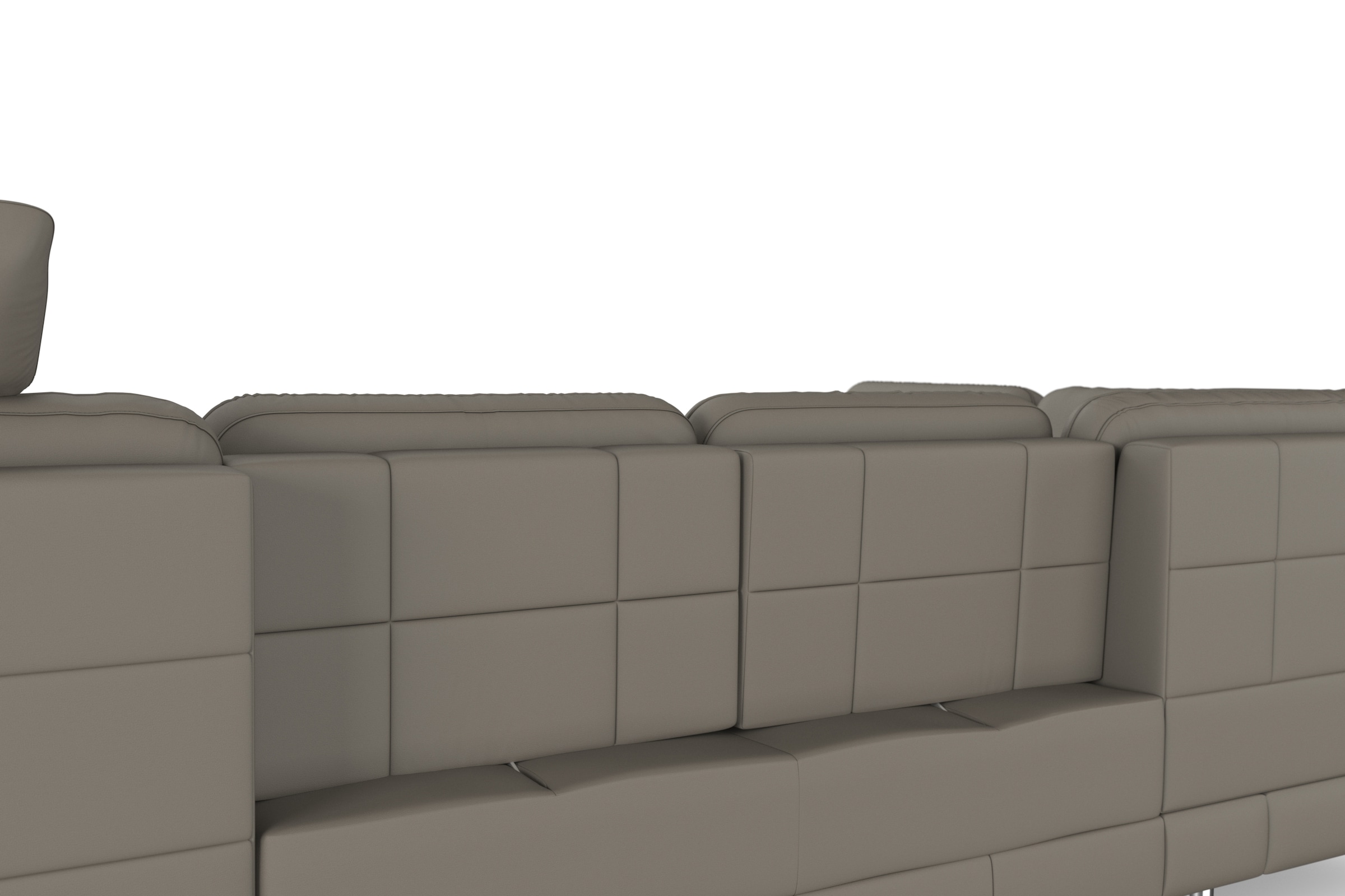 sit&more Wohnlandschaft »Bendigo U-Form«, inklusive Sitztiefenverstellung, Bodenfreiheit 12 cm, in 2 Fußfarben