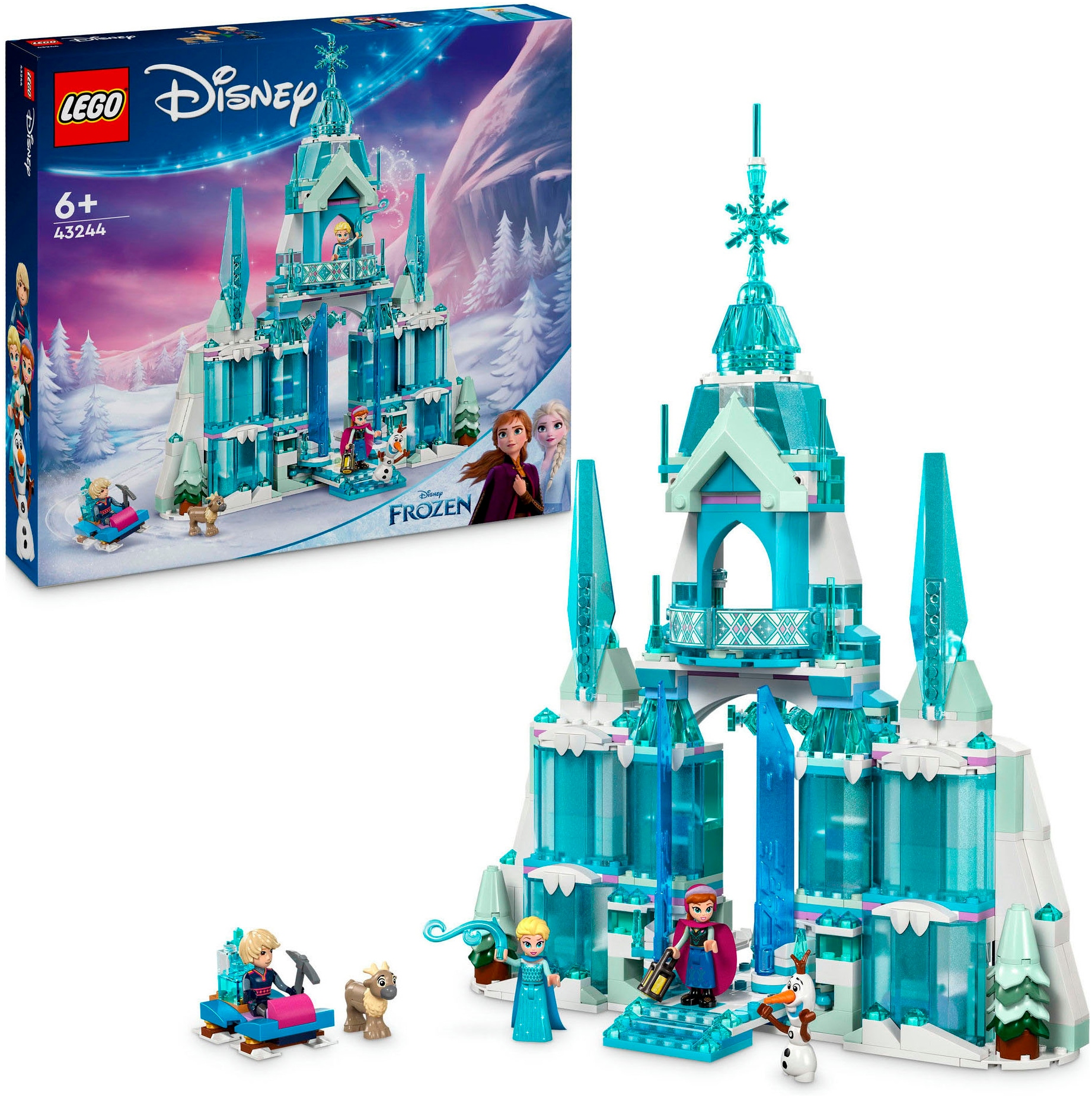 Konstruktionsspielsteine »Elsas Winterpalast (43244), LEGO Disney Princess«, (630...