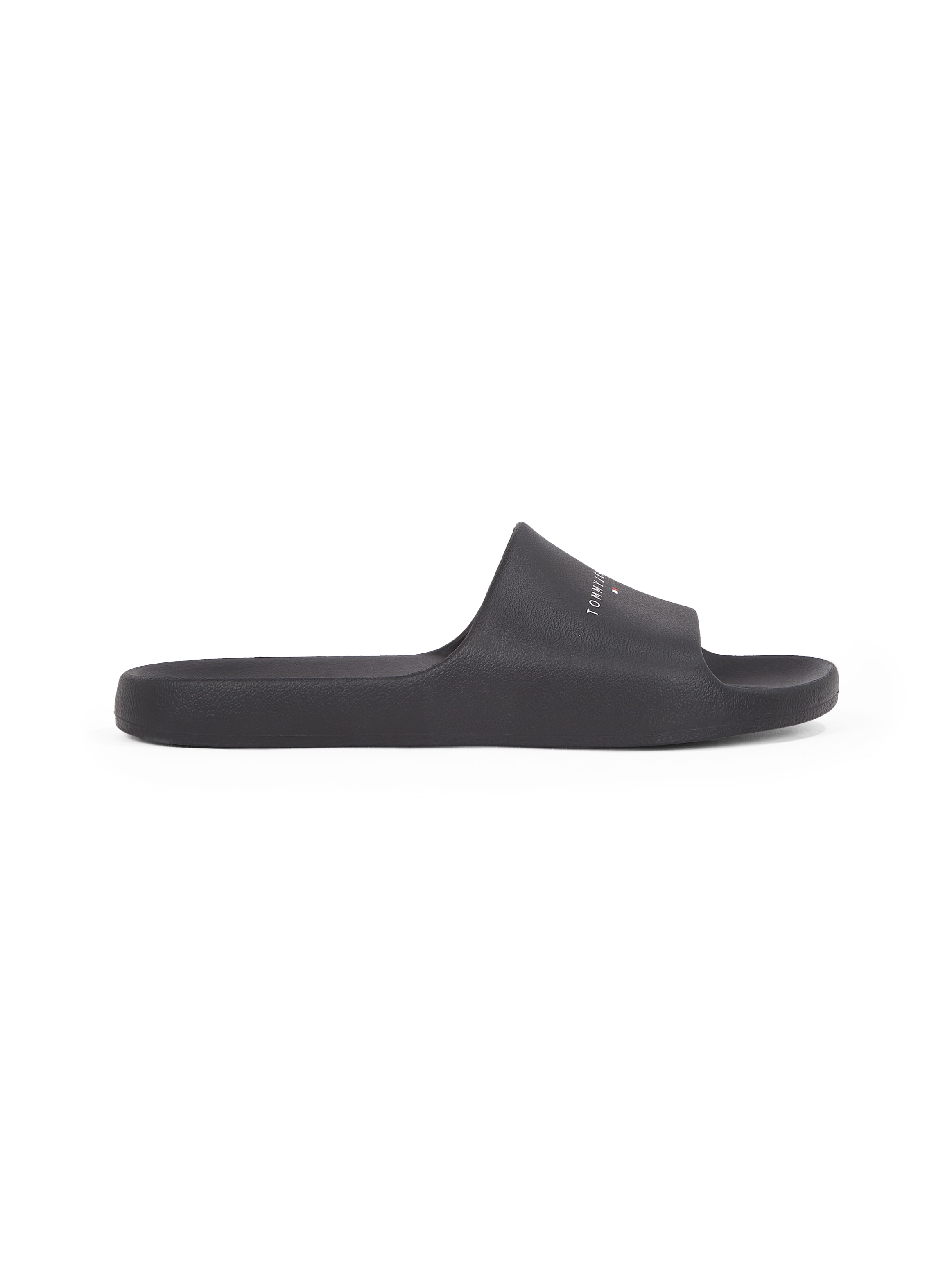 Tommy Jeans Pantolette »TJM BASIC SANDAL«, Schlupfschuh, Sommerschuh, Bequemschuh mit Logoschriftzug