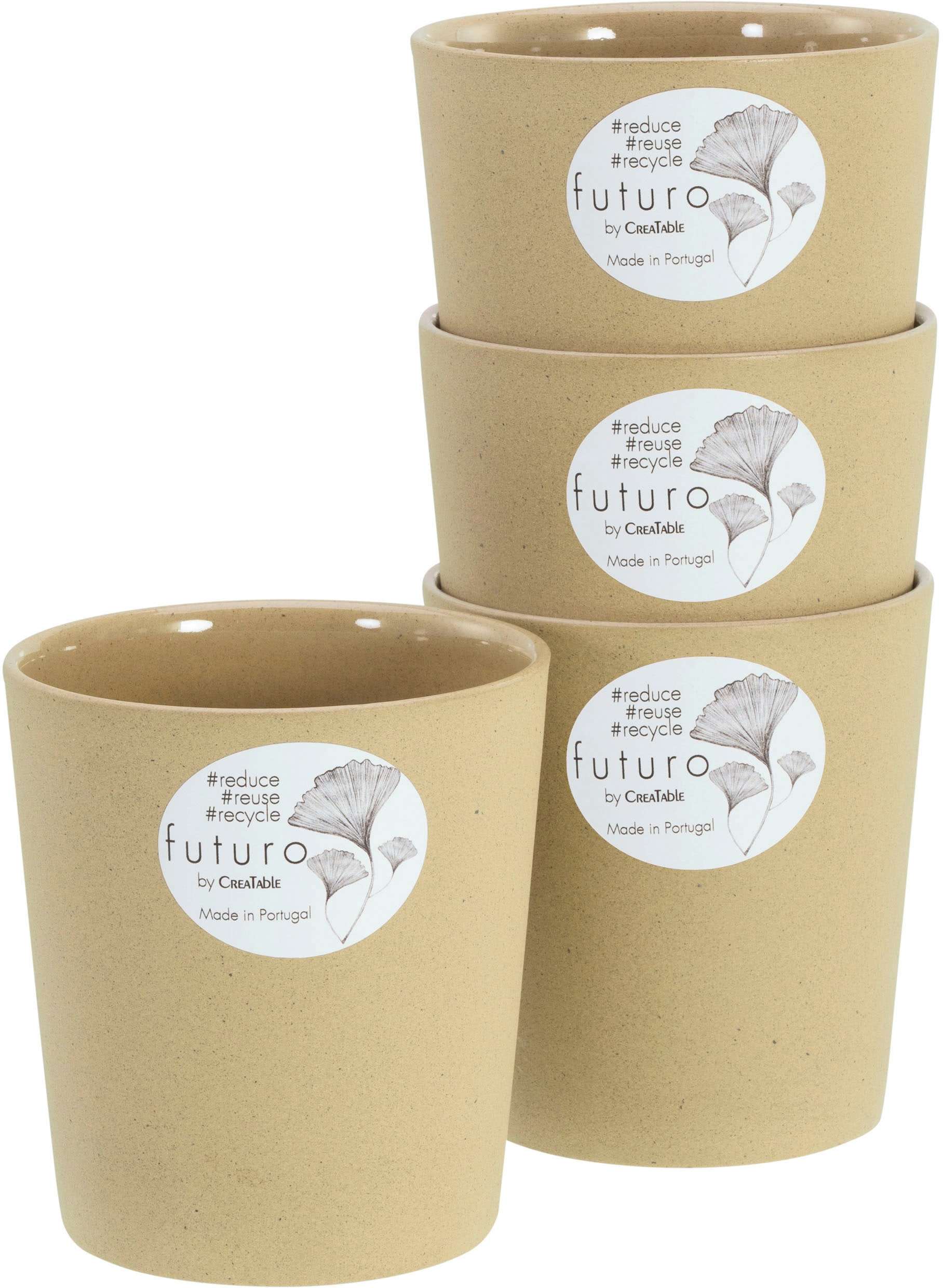 CreaTable Kaffeebecher »Futuro«, Set, 4 tlg., 500 ml