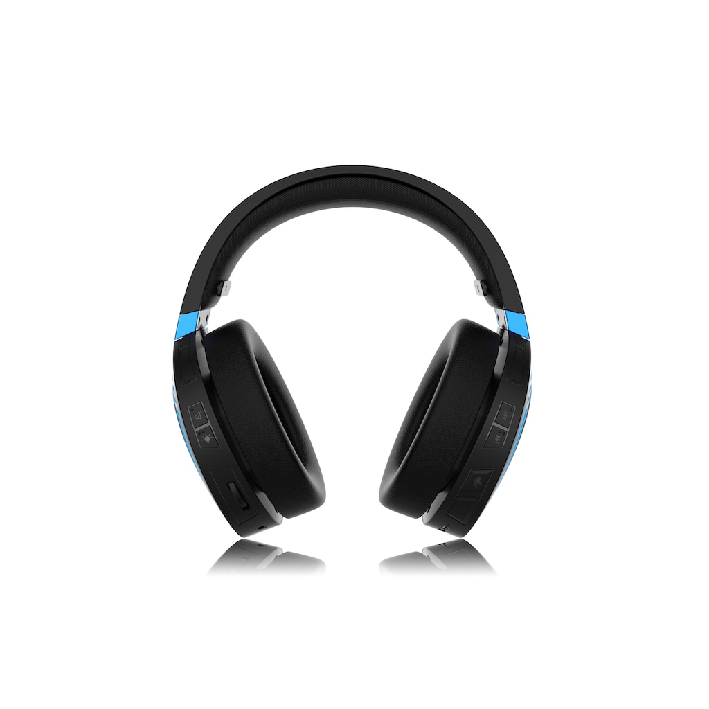 Sades Gaming-Headset »SADES Warden I SA-201 Gaming Headset, Wireless, schwarz/blau, USB«, Rauschunterdrückung, kabellos, Stereo, Over Ear, Bluetooth 5.0, 2,4 G 3,5 mm