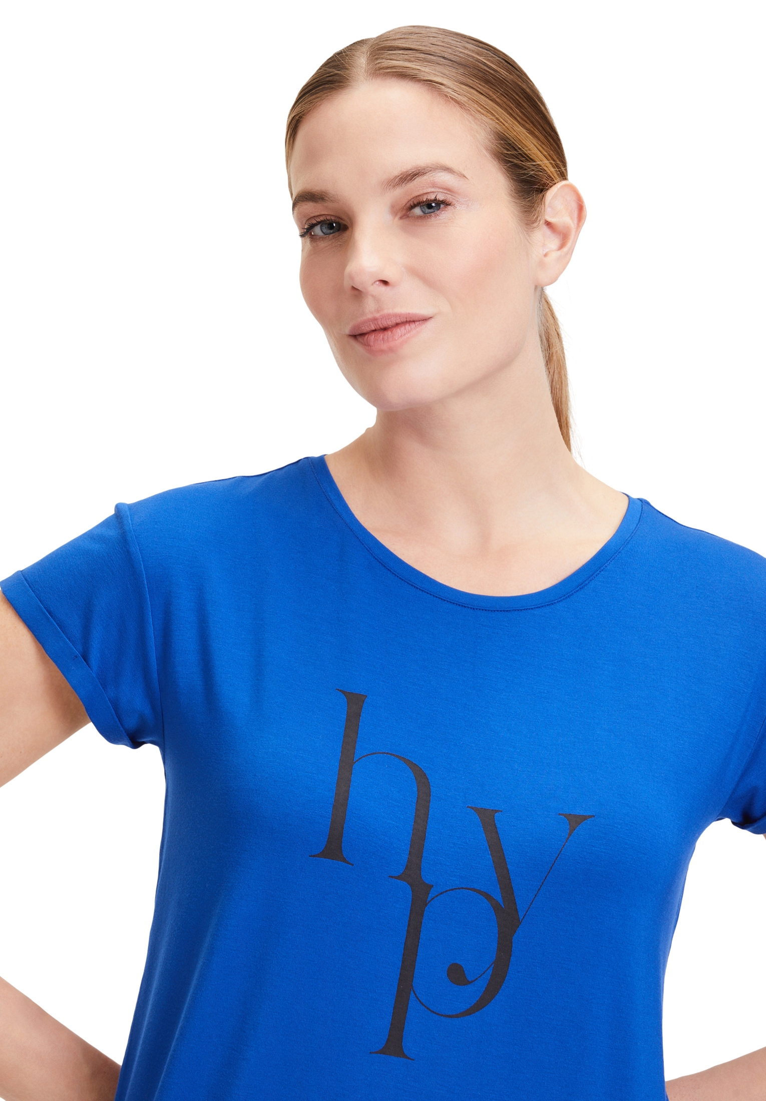Betty Barclay Kurzarmshirt »Rundhals-Shirt mit Raffung«