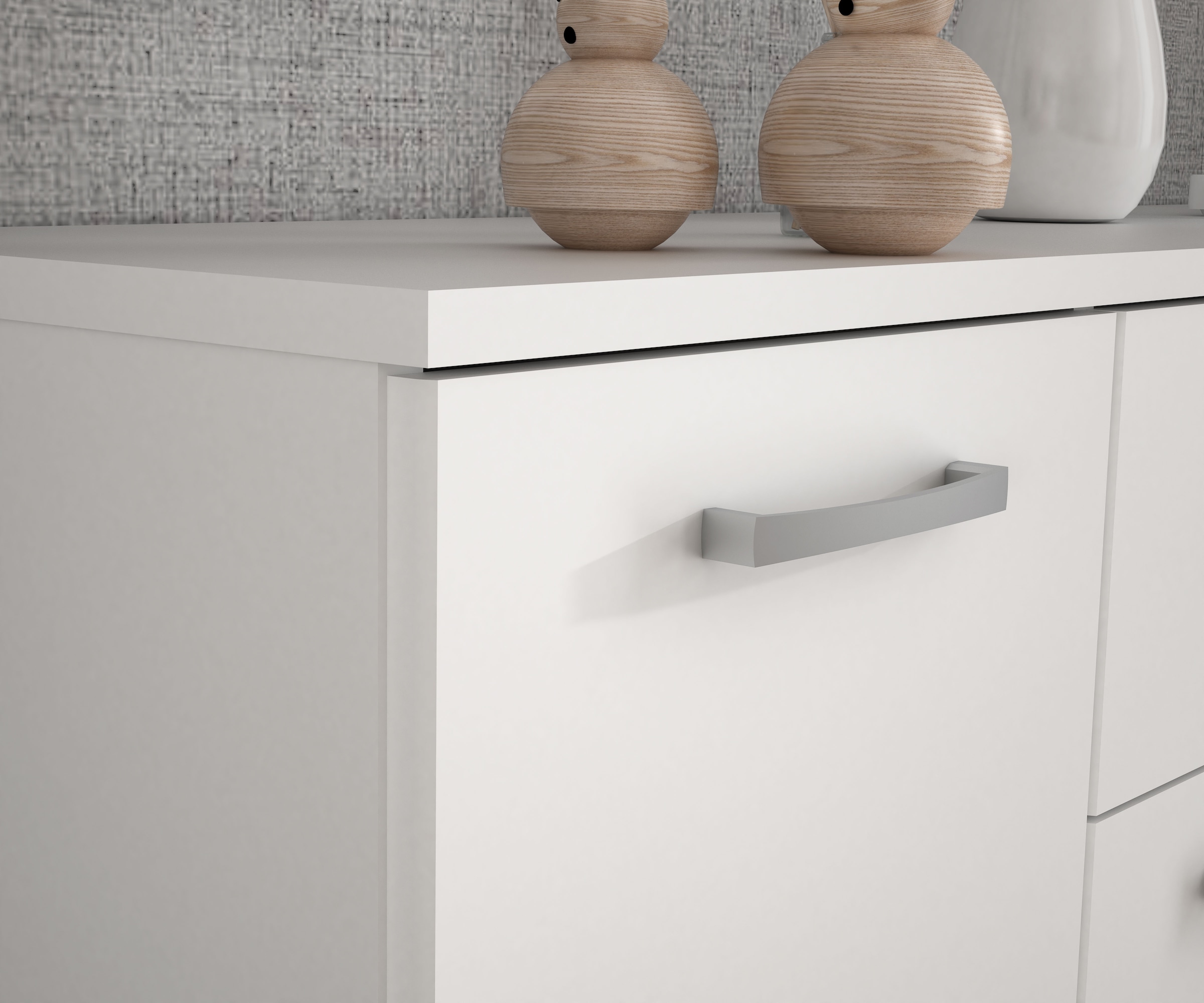 FORTE Kommode »Kombikommode, Stauraum, Einlegeböden verstellbar« B/H/T ca.140/120/34 cm, viel Stauraum, PEFC zertifiziert