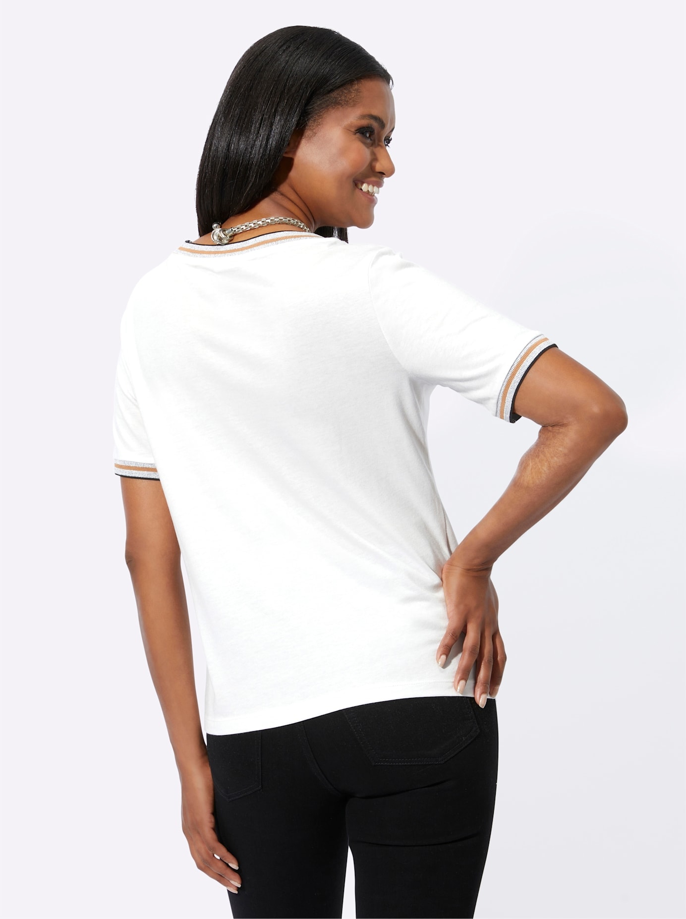 Inspirationen Kurzarmshirt »Rundhals-Shirt«, (1 tlg.)