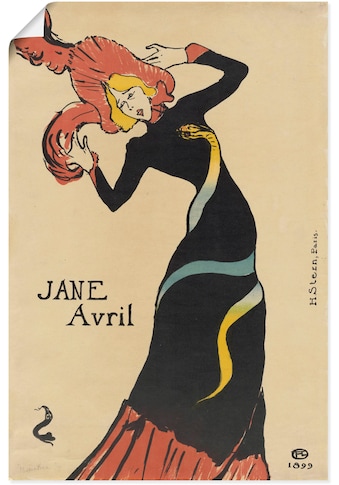 Artland Wandbild »Jane Avril (Plakat). 1899«, Ausstellungsplakate, (1 St.), in vielen... kaufen