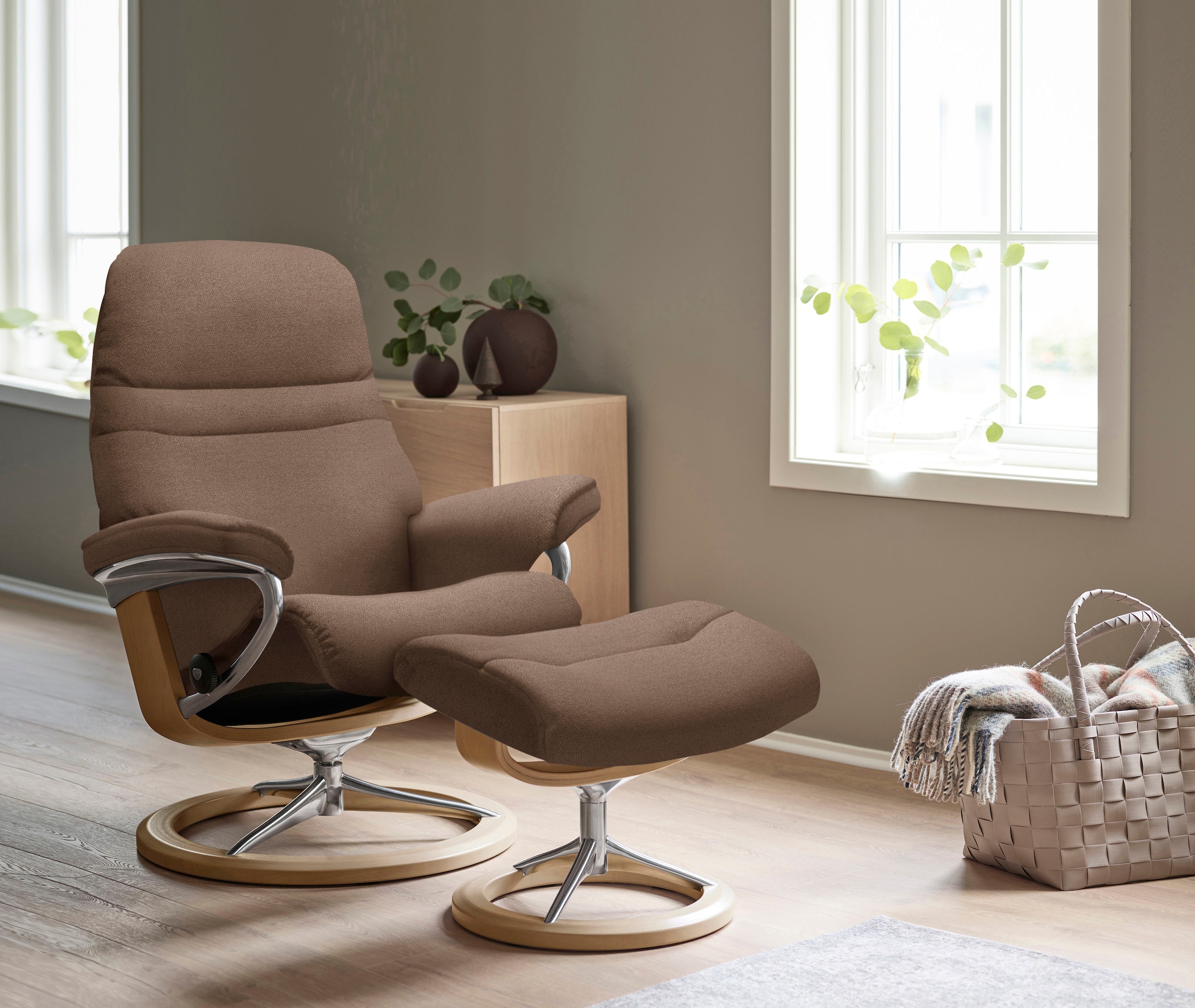 Stressless® Fußhocker »Sunrise«, mit Signature Base, Gestell Eiche
