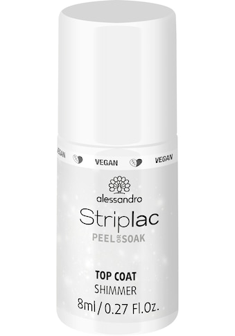 UV-Nagellack »STRIPLAC TOP COAT SHIMMER«, (1 tlg.)