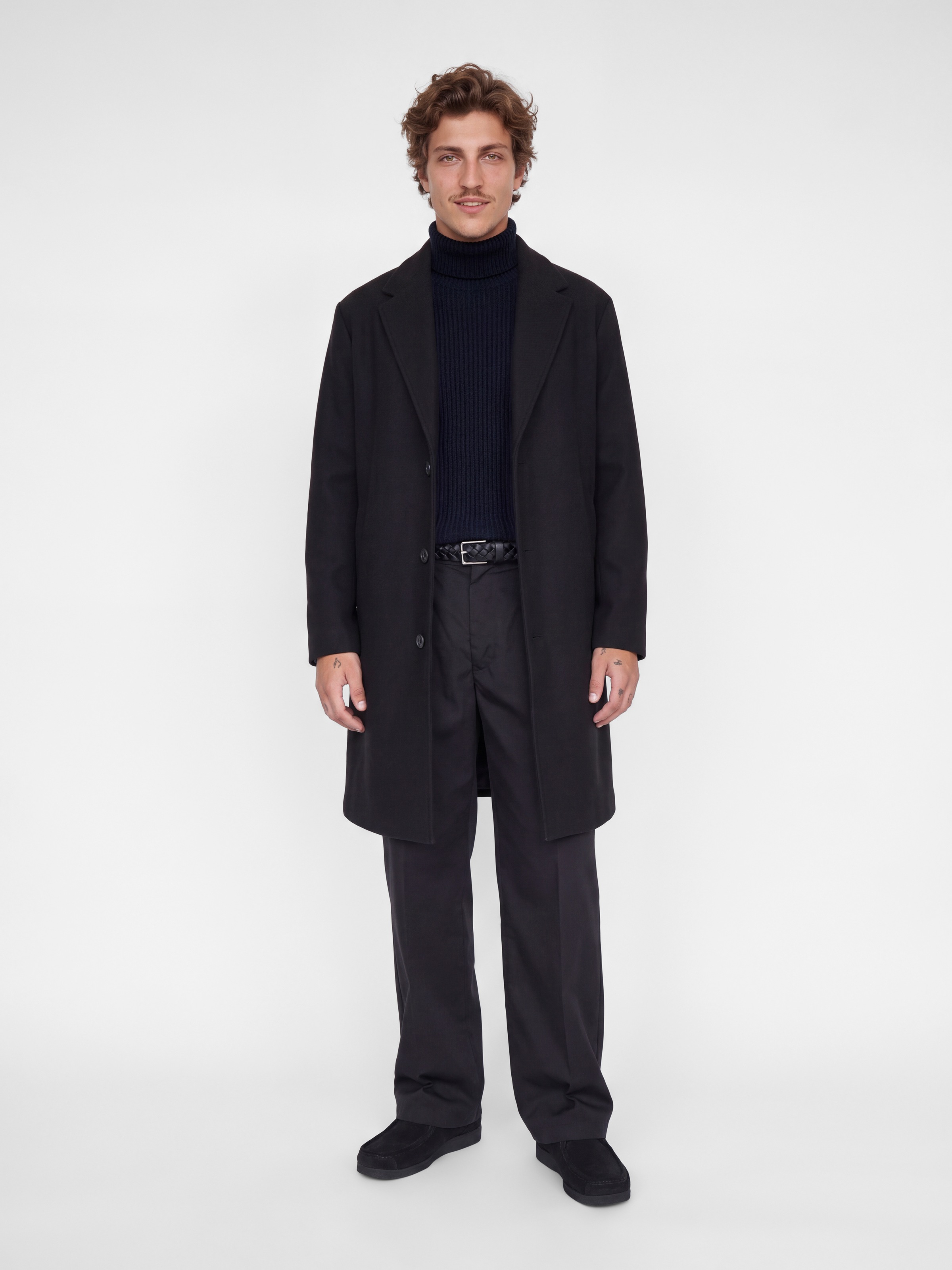 Jack & Jones Rollkragenpullover »JJSAGE KNIT ROLL NECK« Materialmix, locker geschnitten