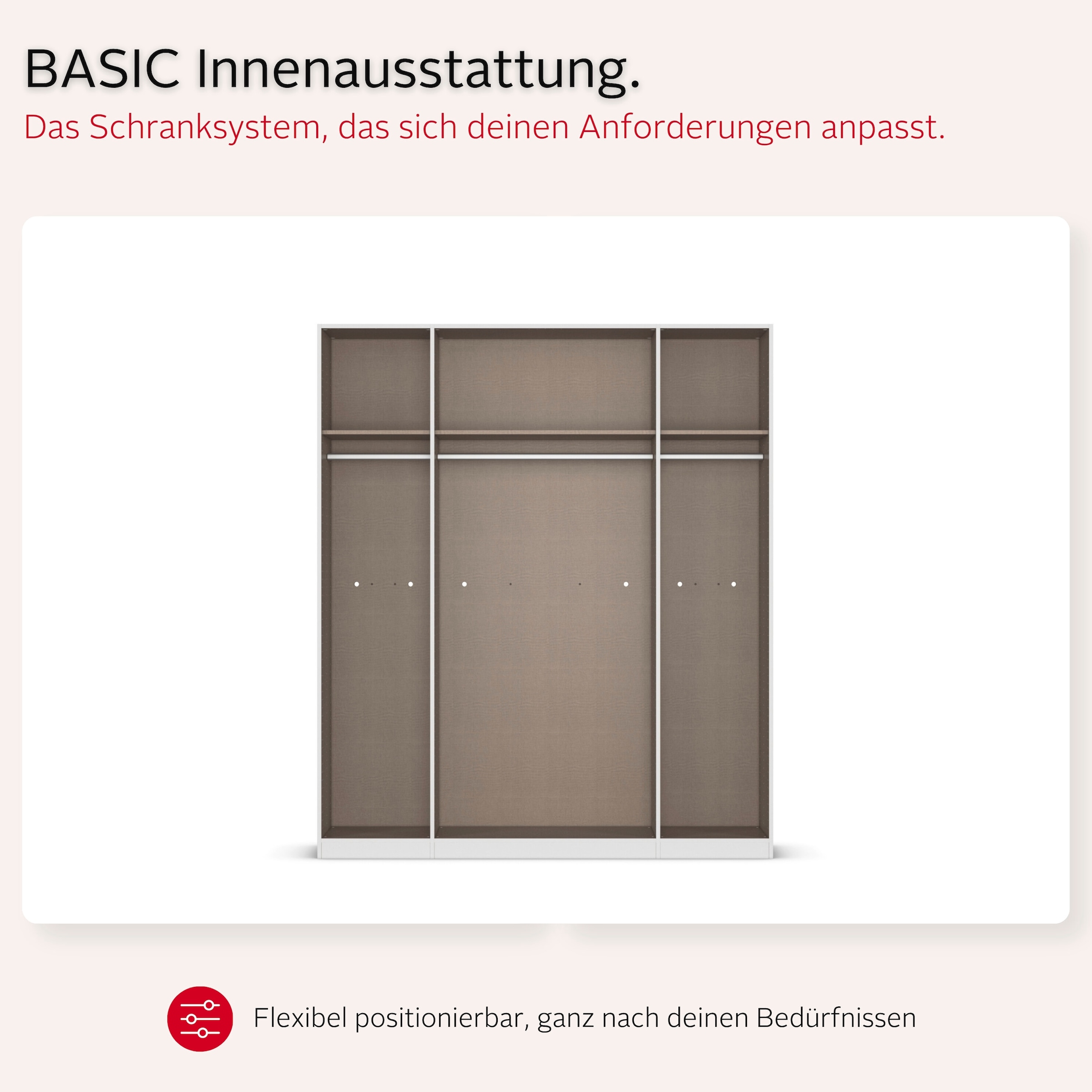 OTTO home Kleiderschrank »Schrank Möbel Schlafzimmer Garderobe Mietswohnung WELTNEUHEIT NYLLA« PATENTIERTES SCHNELLMONTAGESYSTEM mit Glasrahmentüren MADE IN GERMANY