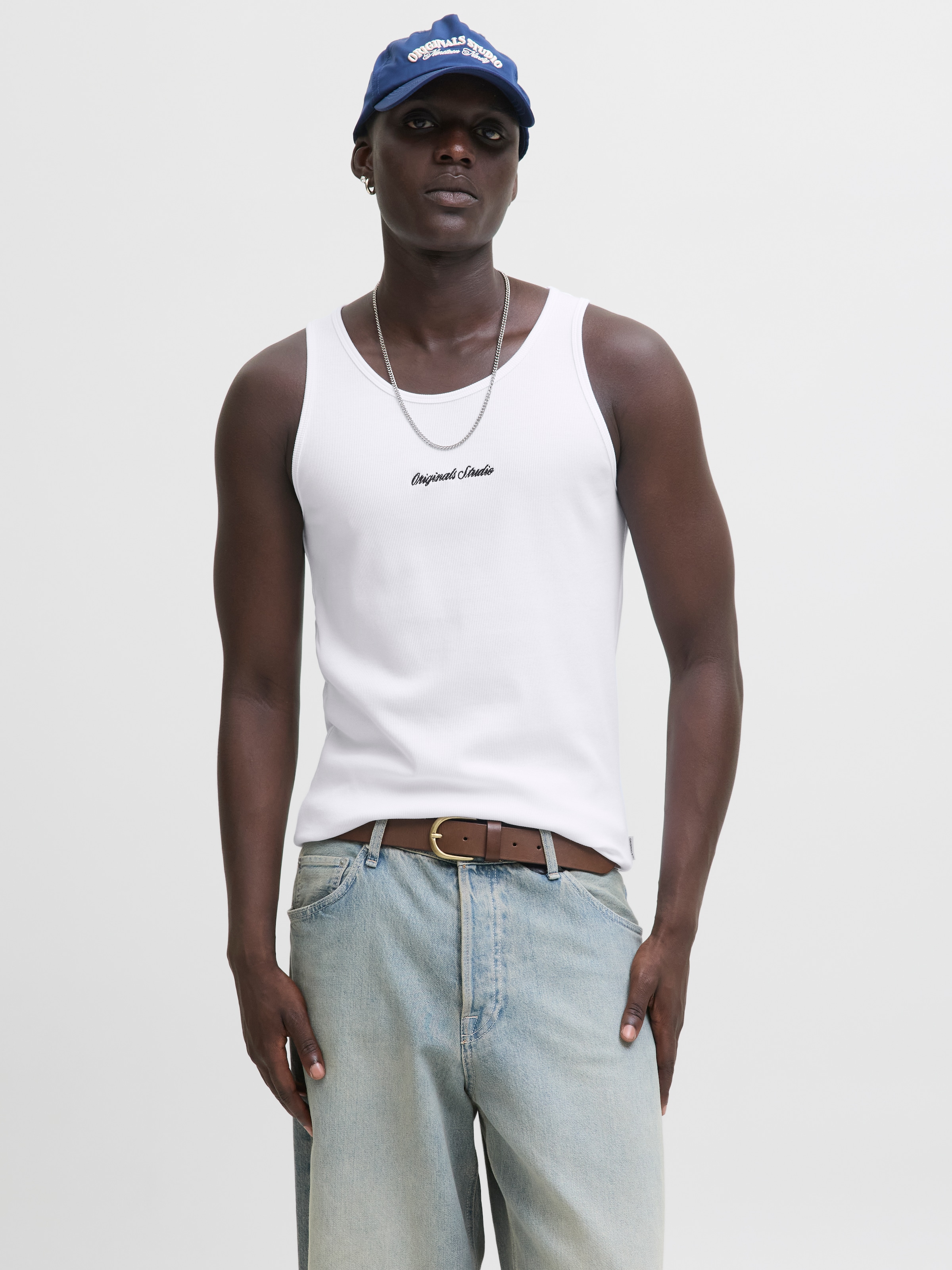 Jack & Jones T-Shirt »JORNORREBRO RIB TANK TOP« ohne Ärmel