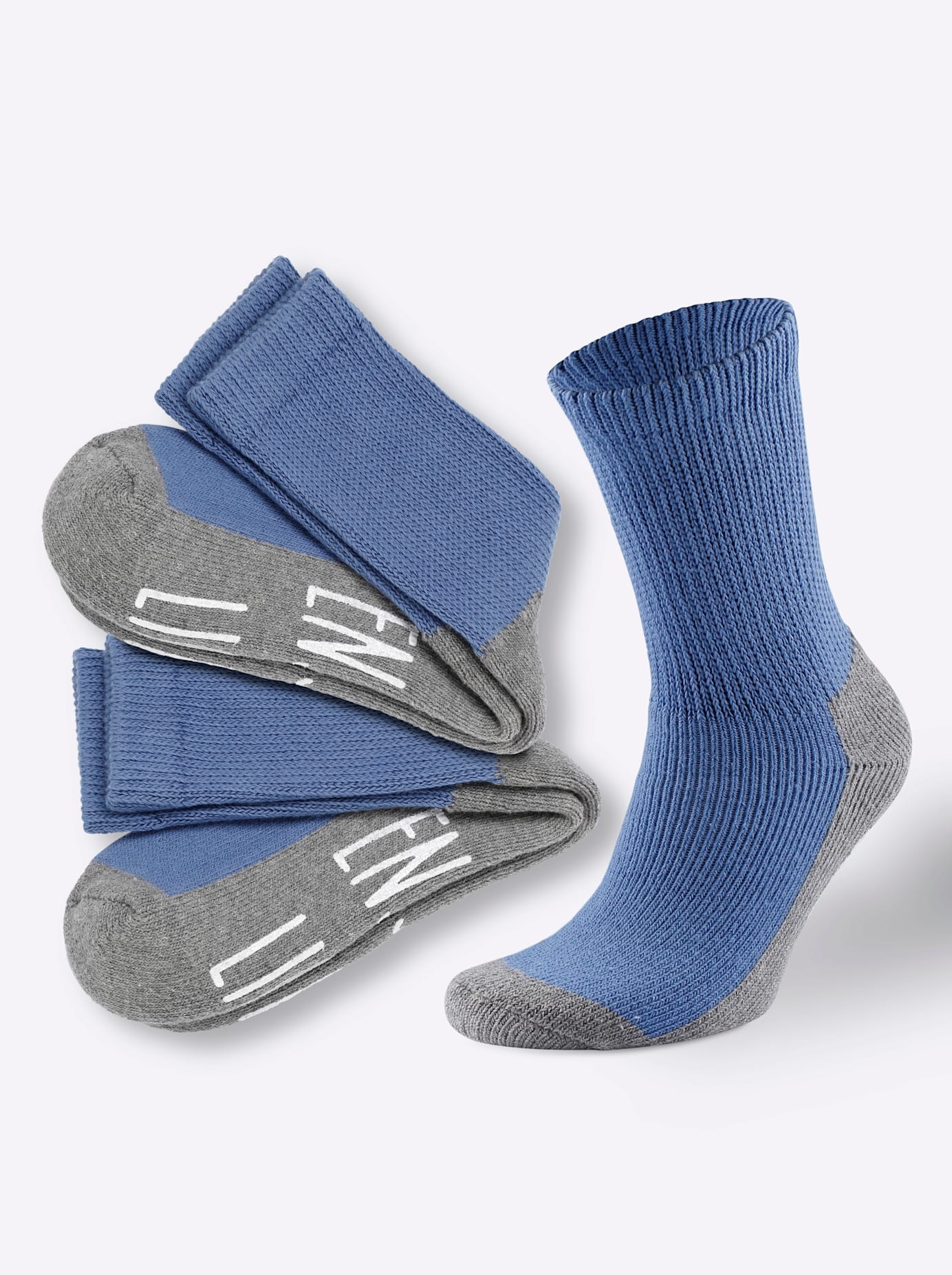 Wäschepur Damen Socken 2 Stk. tlg. in blau, Größe 2