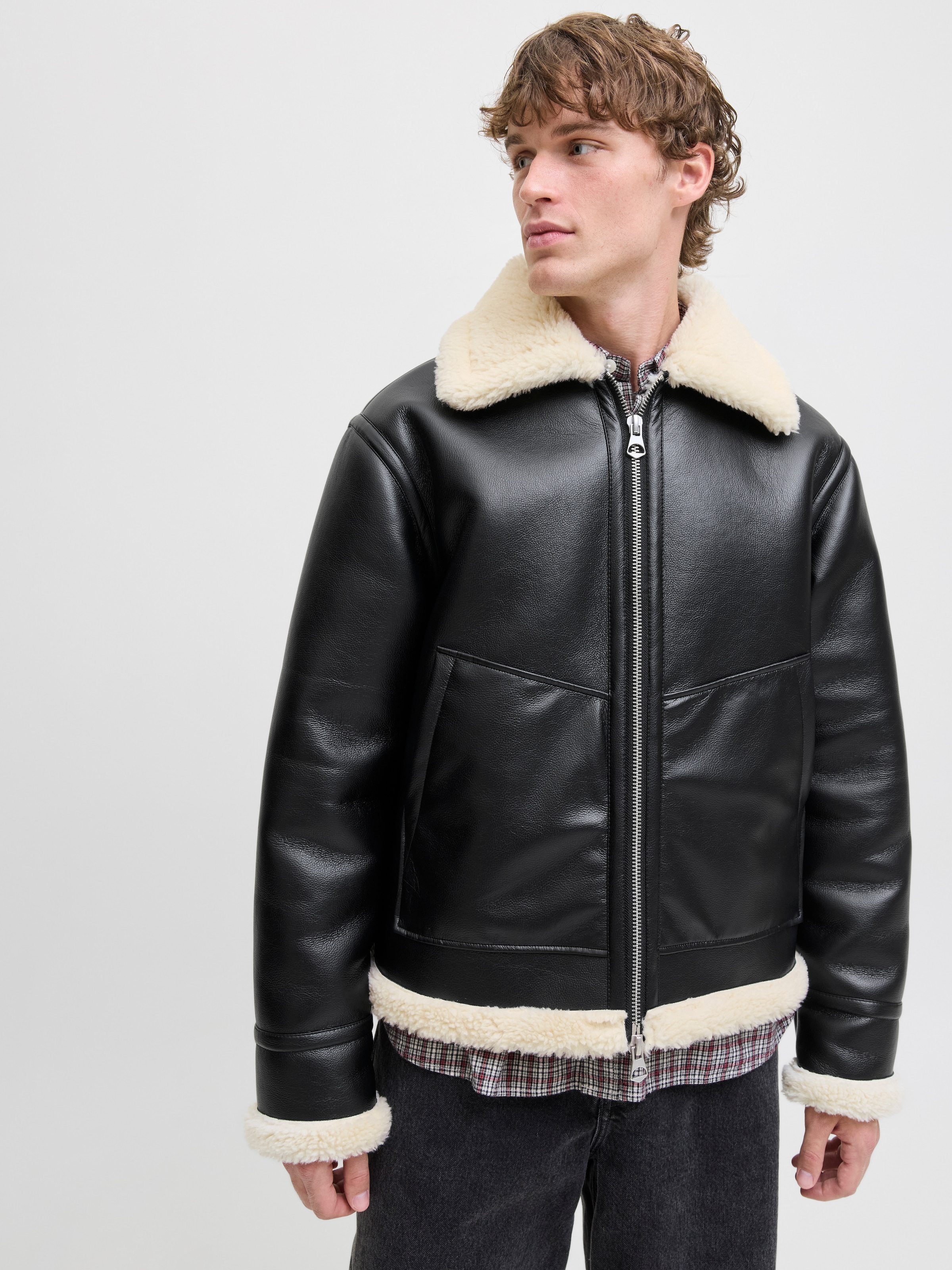 Jack & Jones Bomberjacke »JORLIVERPOOL AVIATOR JACKET SN«, ohne Kapuze