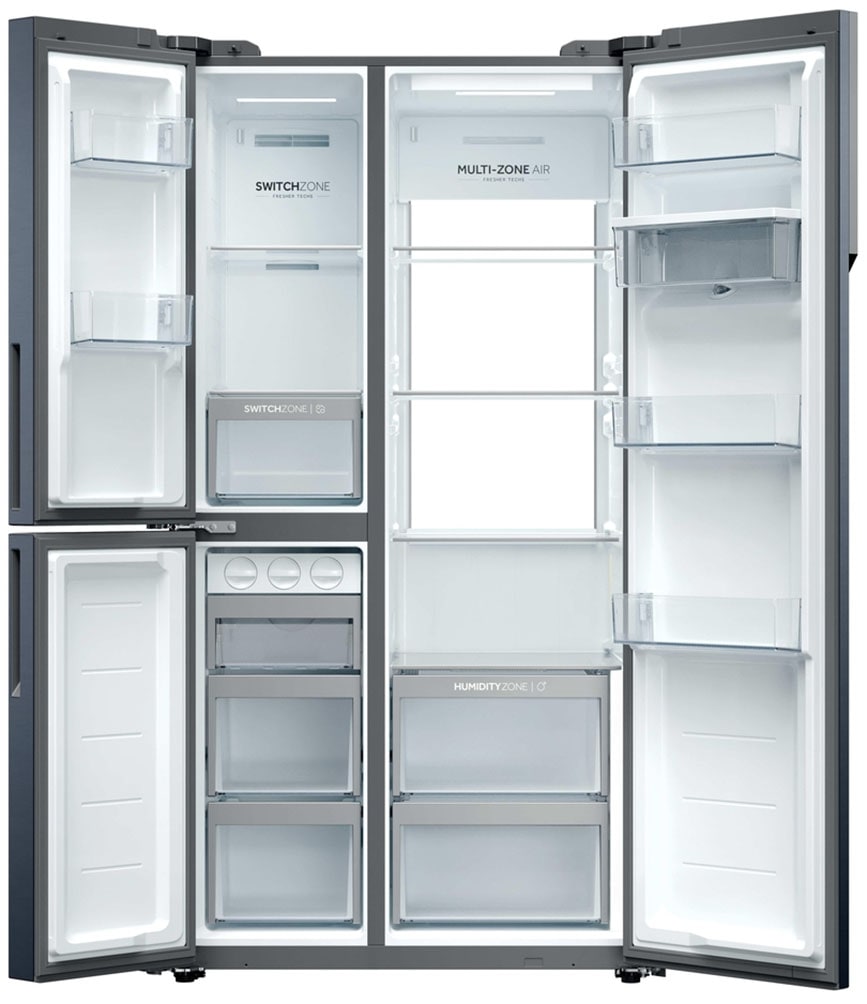 Haier Multi Door SBS 3D »HSPR79F18DWMB« 177,5 cm hoch 90,5 cm breit Humidity Zone: Obst, Gemüse und Salat 2x länger frisch halten