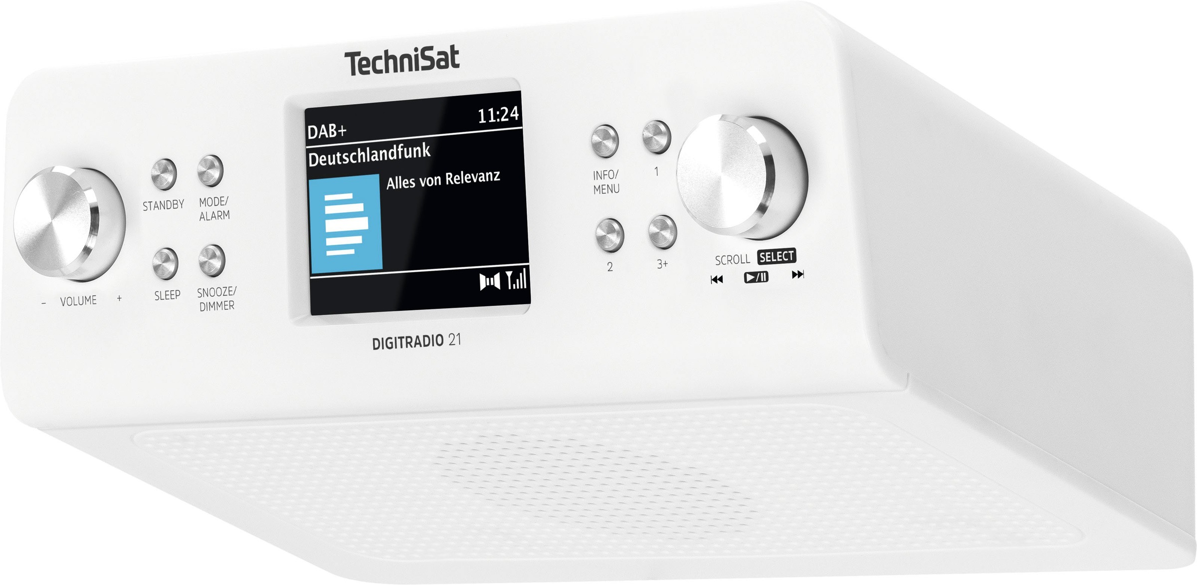 TechniSat Küchen-Radio »DIGITRADIO 21«, (A2DP Bluetooth-AVRCP Bluetooth Digitalradio (DAB+)-UKW mit RDS 2 W), Unterbau-Radio,Küchen-Radio