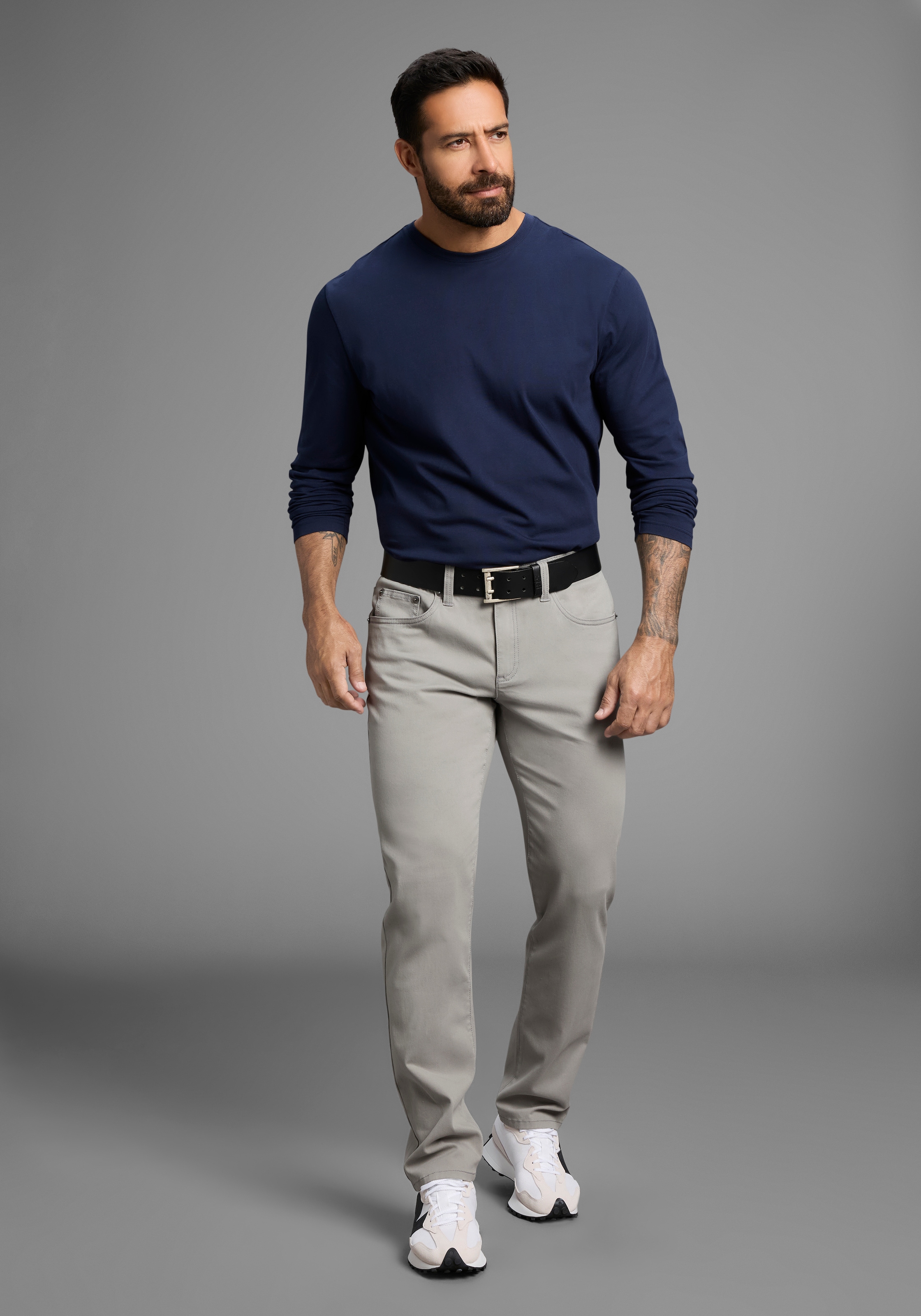 Man's World 5-Pocket-Hose, Stretchhose mit Dehnbund