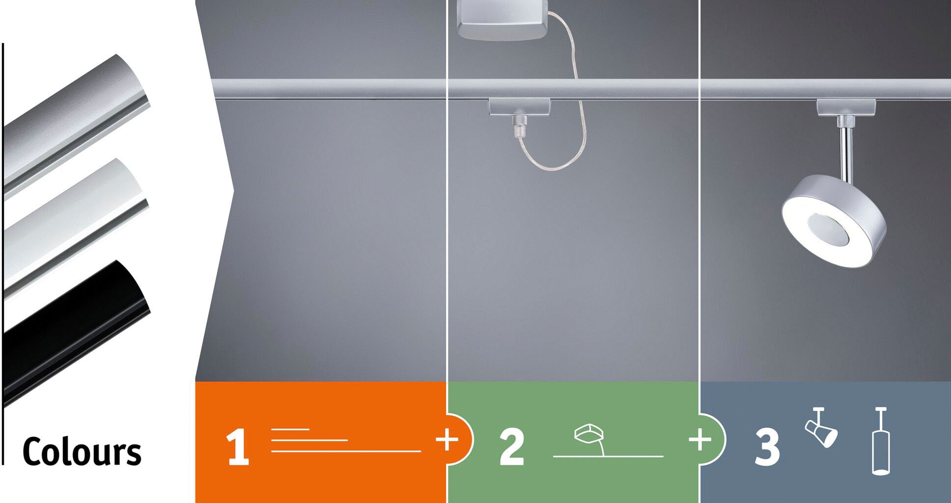 Paulmann Schienensystem-Leuchten »URail Spot Circle 1x5W 4000K 230V«, (1 tlg.), 3-Step-Dimmbar