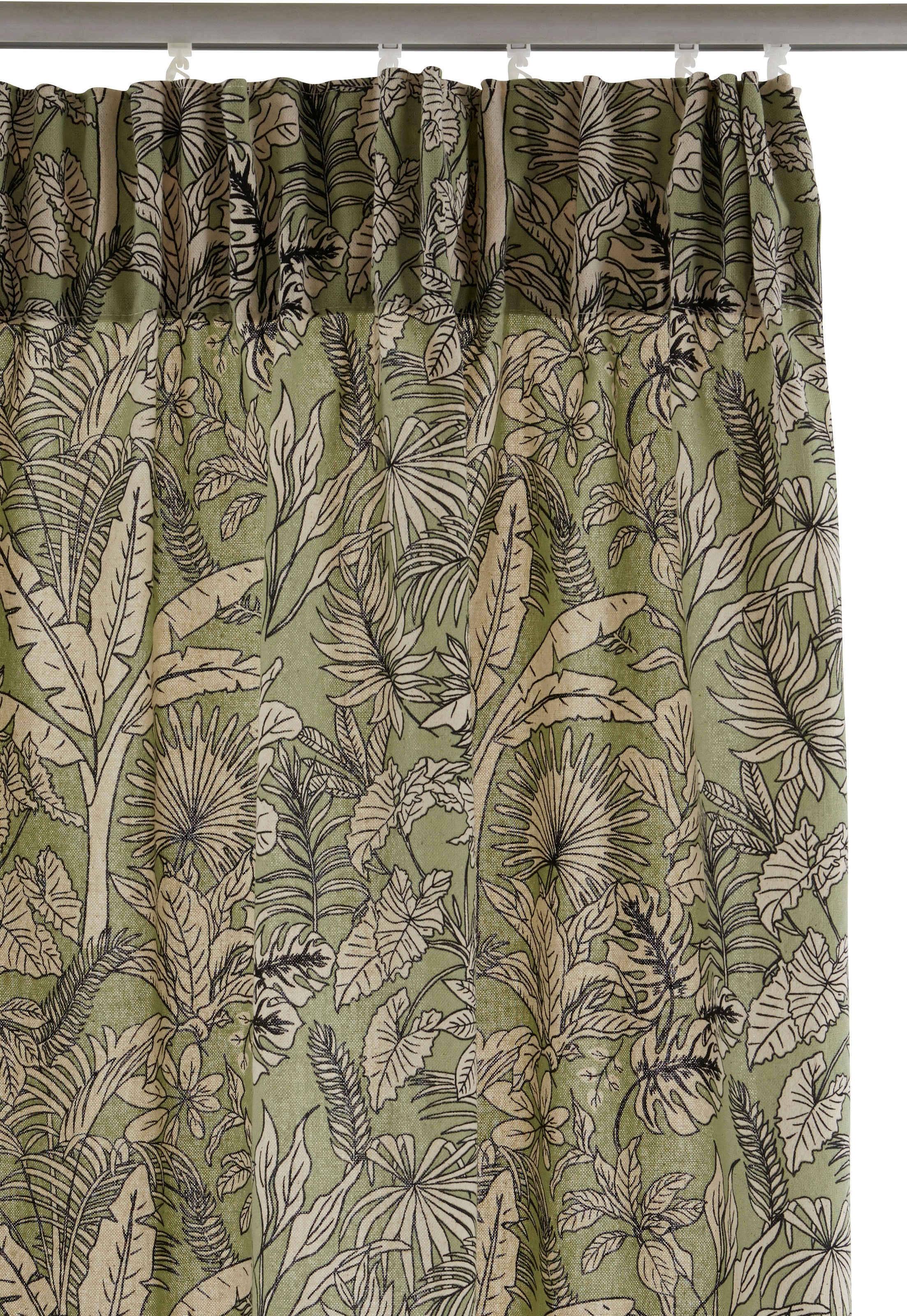 bei OTTO St.), COUCH♥ blickdicht, Vorhang gewebt, Größen Bio-Baumwolle, »Palmös«, bedruckt, (1 online verschiedene floral,