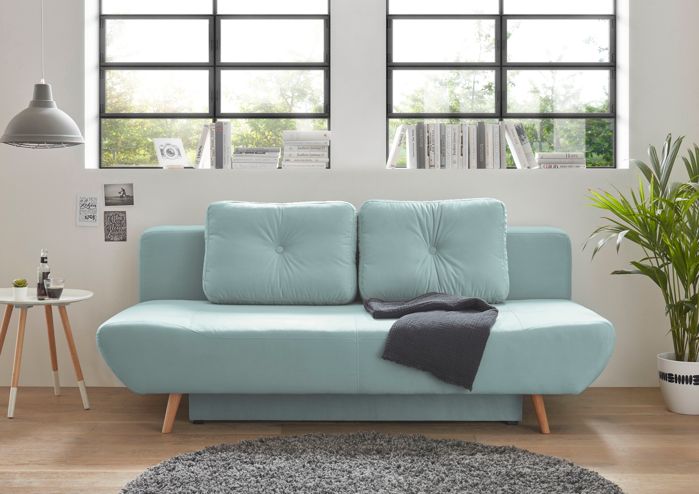 andas Schlafsofa »Segmon«, einfach in ein bequemes Bett umwandeln, inklusive Bettkasten