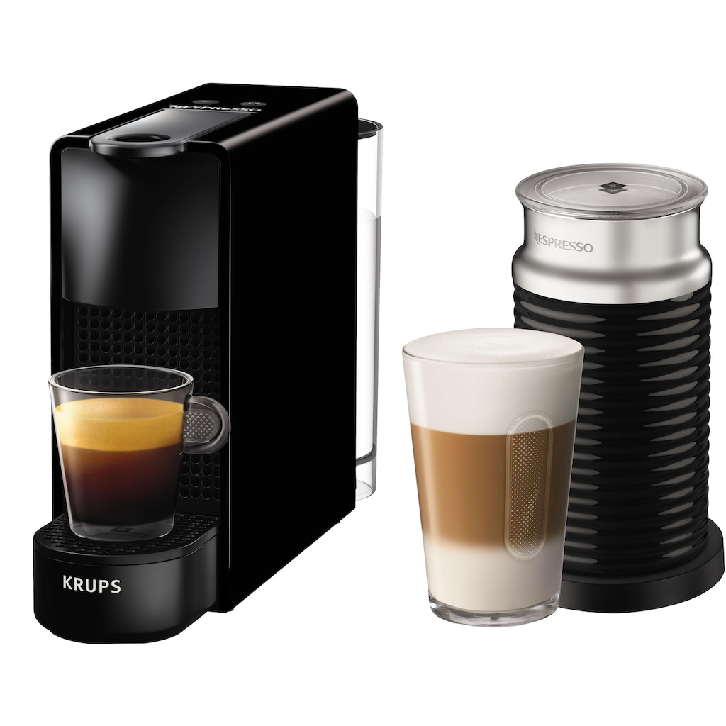 Nespresso Kapselmaschine »XN1118 Essenza Mini Bundle von Krups«, inkl. Aeroccino Milchaufschäumer im Wert von UVP € 75,-