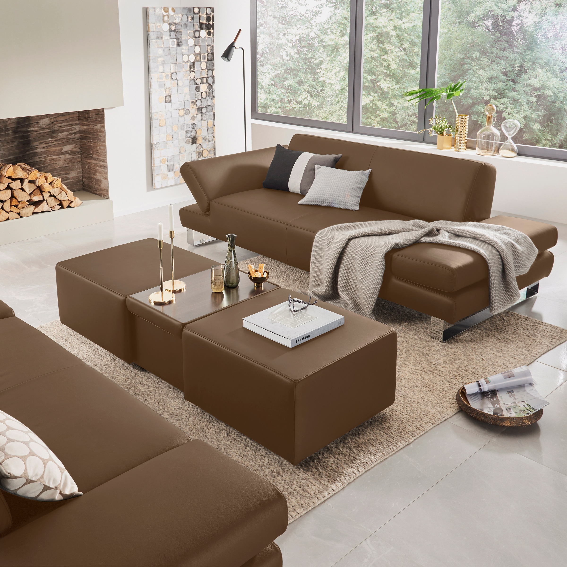 W.SCHILLIG 2-Sitzer »taboo Designsofa mit hohem Sitzkomfort«, mit Normaltiefe, inklusive Armlehnenverstellung