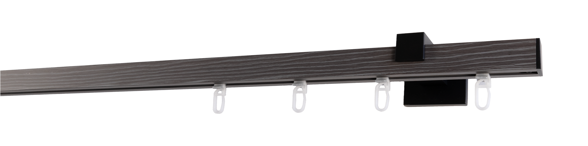 GARESA Gardinenstange »Finn Wandmontage« 1 läufig-läufig Wunschmaßlänge Innenlaufprofil, Wandmontage