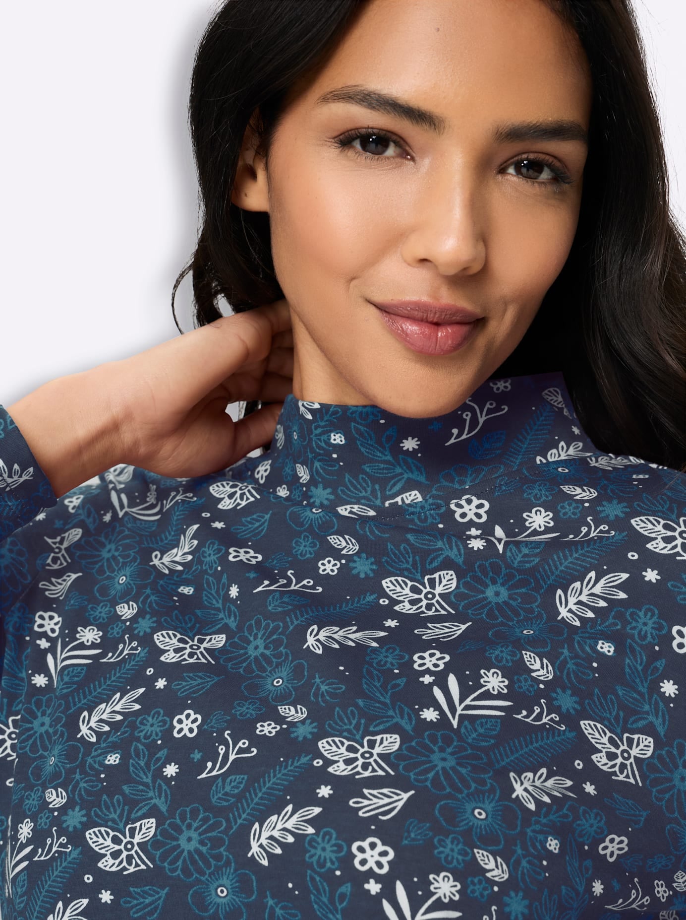 Classic Basics Stehkragenshirt »Langarm-Shirt« 1