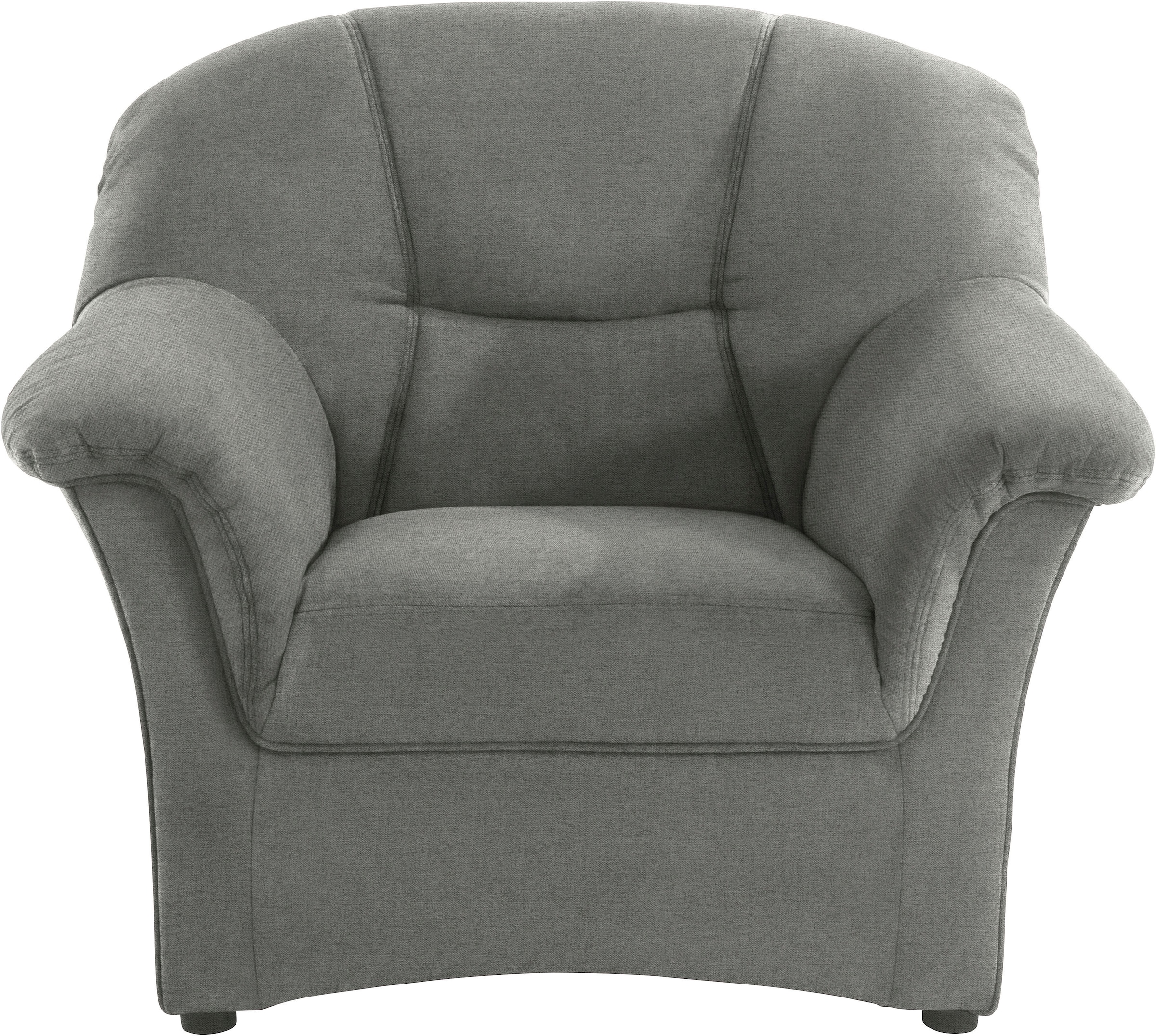 DOMO collection Sessel »SARAFINA Breite 102 cm, auch mit Federkern für noch mehr Sitzkomfort!« whlw. mit Federkern, elegantes Design