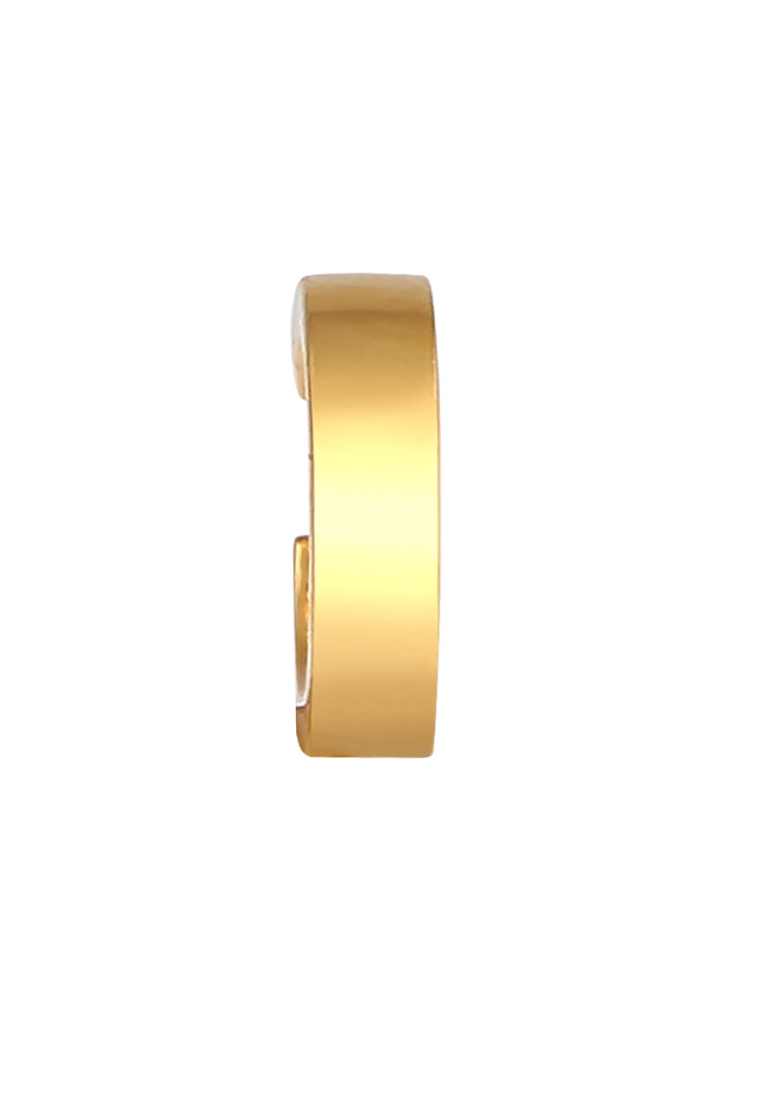 Elli Premium Ohrklemme »Ohrringe Earcuff Ohrklemme Single 375 Gelbgold«