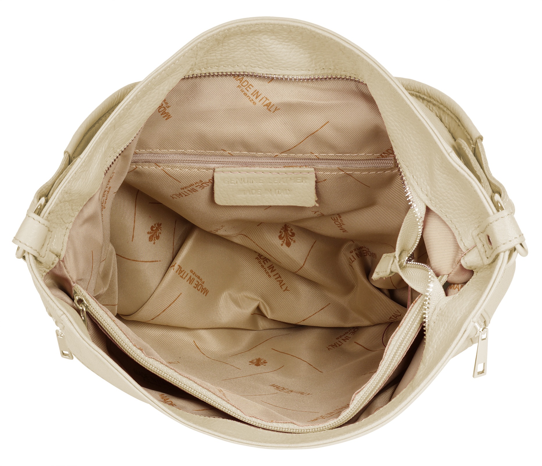 Cluty Henkeltasche, echt Leder, Made in Italy
