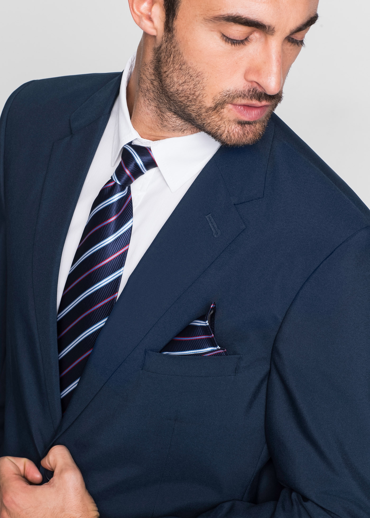 bonprix Anzug »Anzug (2-tlg. Set), Regular Fit« Set, 2 Stk. tlg. regular fit Anzug (2-tlg. Set) in Regular Fit
