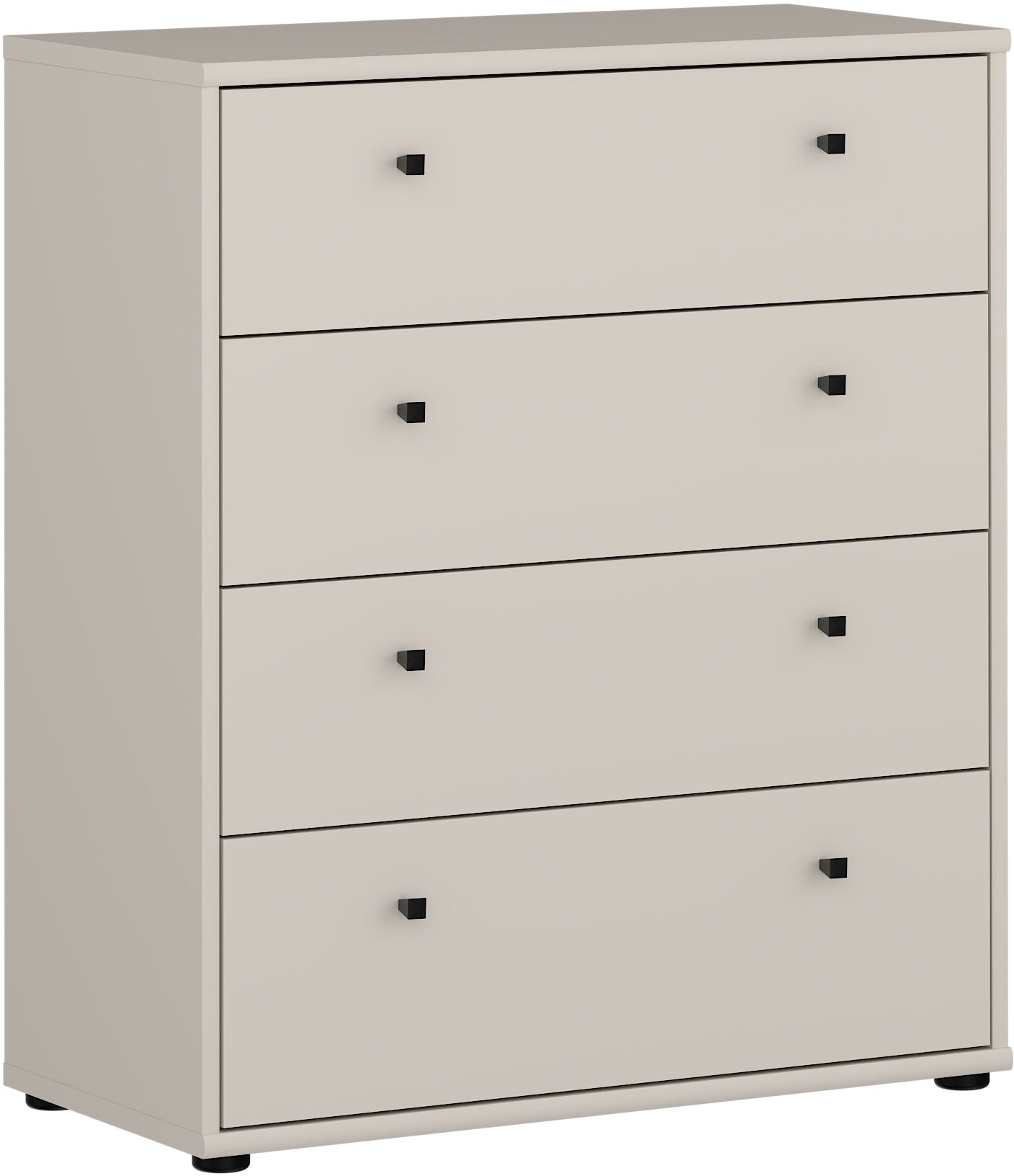 FORTE Kommode »Tempra, Kommode, 4 Schubkästen , Höhe 85,5 cm« Breite 73,7 cm