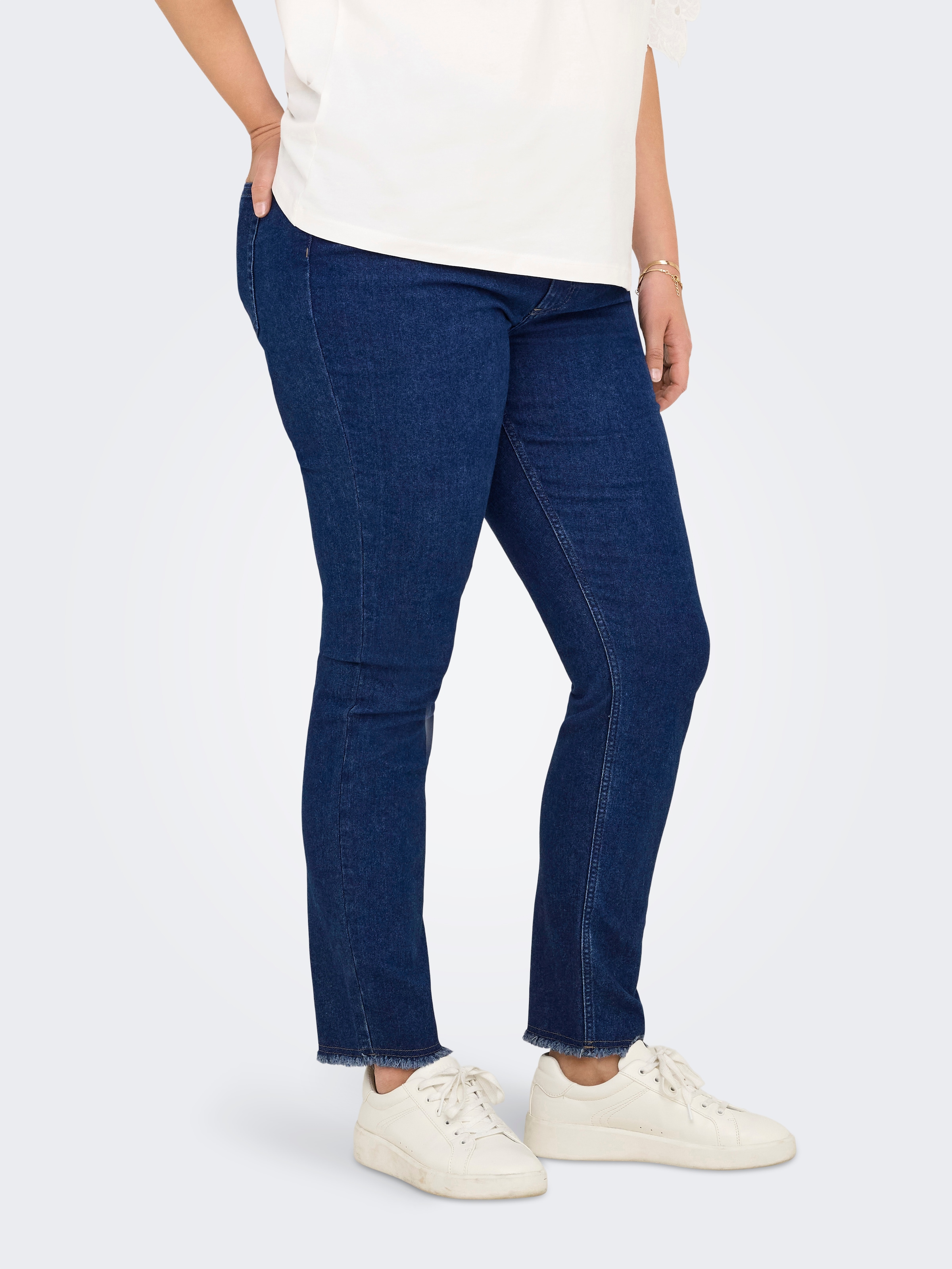 ONLY CARMAKOMA Skinny-fit-Jeans »CARHUSH MID SKINNY ANK RW DNM AKM187«