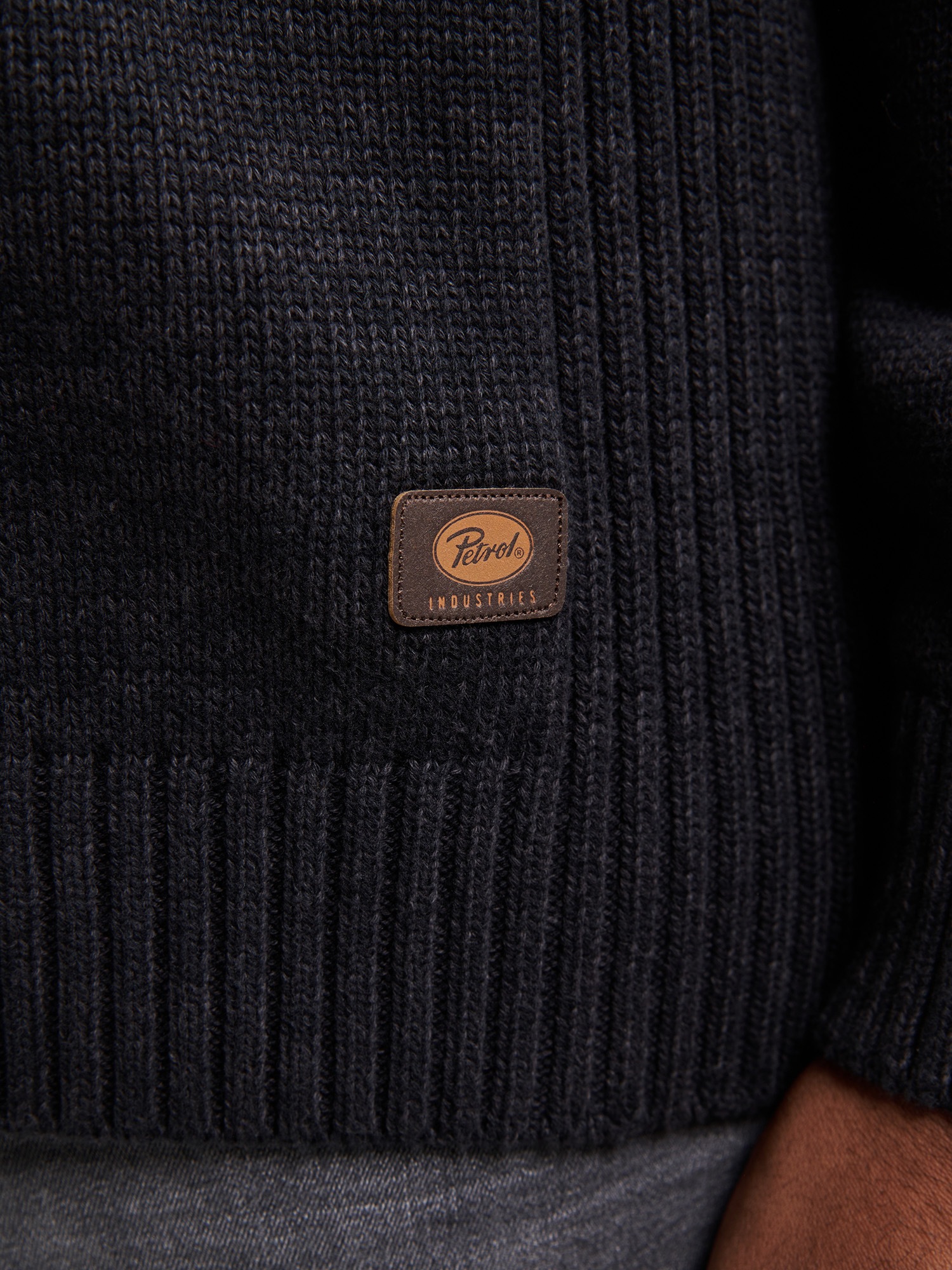 Petrol Industries Strickpullover mit Rippbündchen