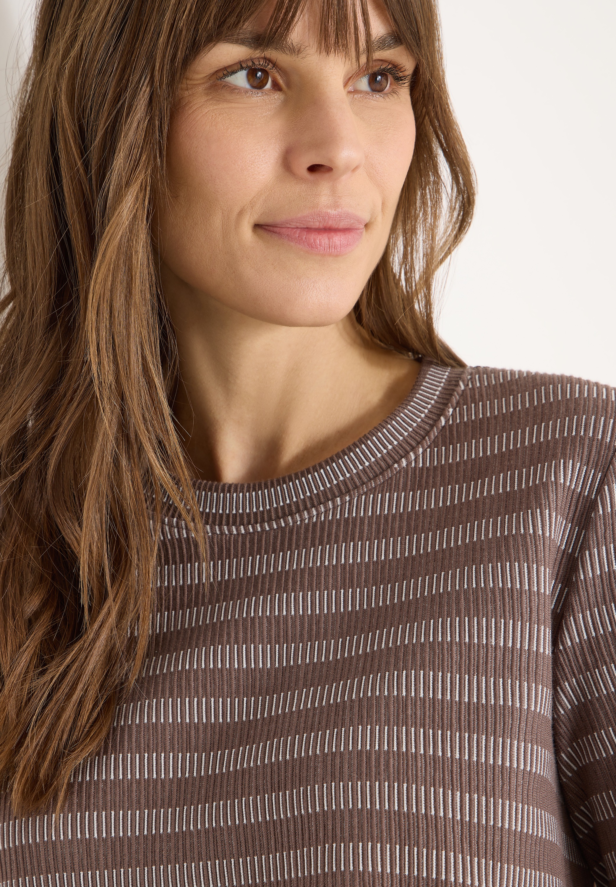 Cecil Langarmshirt im Streifen-Look