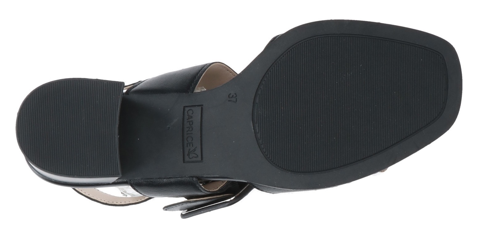 Caprice Sandalette, Blockabsatz, Riemchensandale, Businessschuh, verstellbarer Schnalle