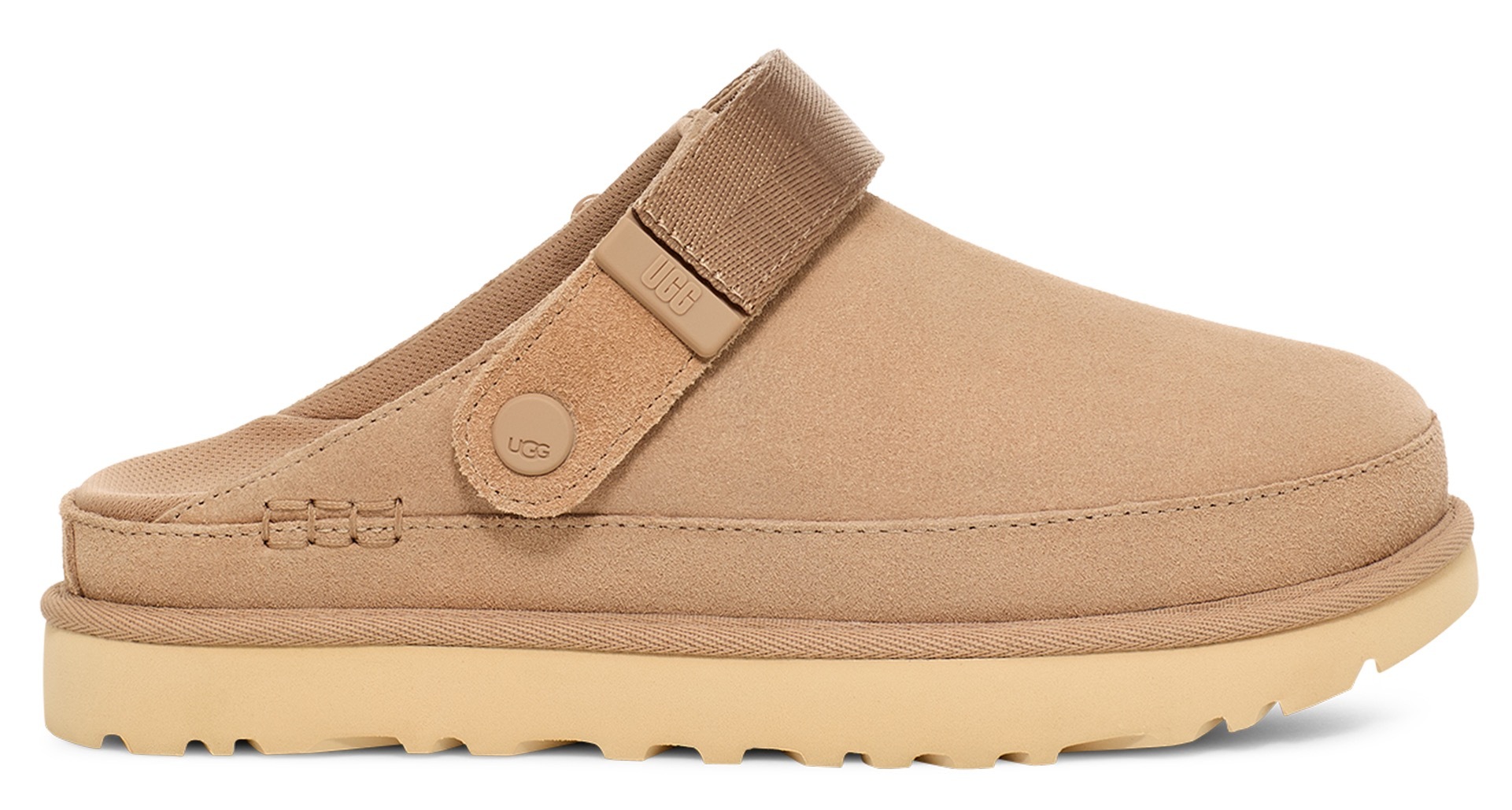UGG Clog »W GOLDENSTAR CLOG«, Homeslippers, Plateauschuh, Mule mit schwenkbarem Fersenriemen
