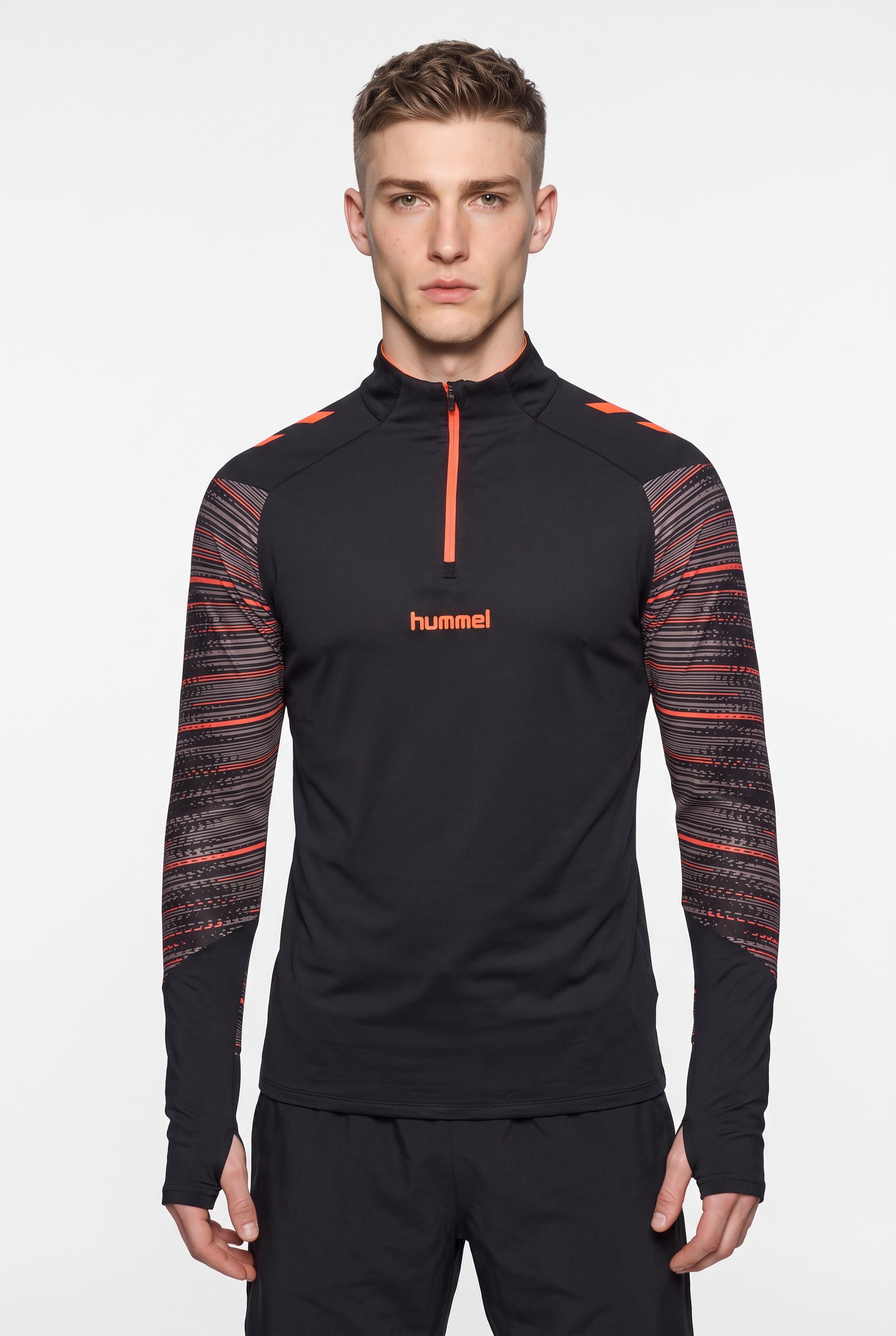hummel Trainingsshirt »HMLBLAZE PRO TRAINING HALF ZIP« schnell trocknend, atmungsaktiv, aus Polyester und Elasthan