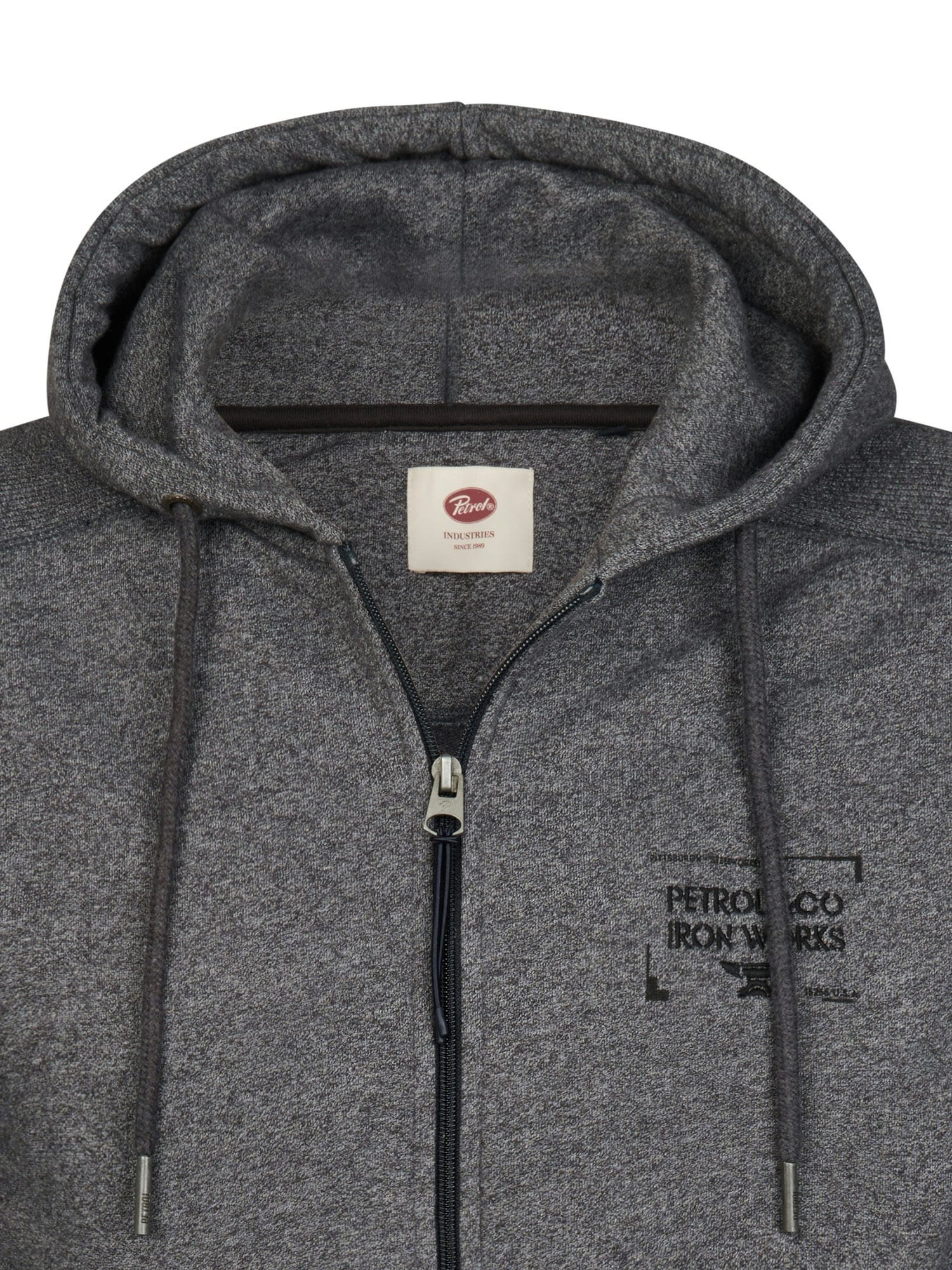 Petrol Industries Kapuzensweatshirt , mit Reißverschluss und Eingrifftaschen
