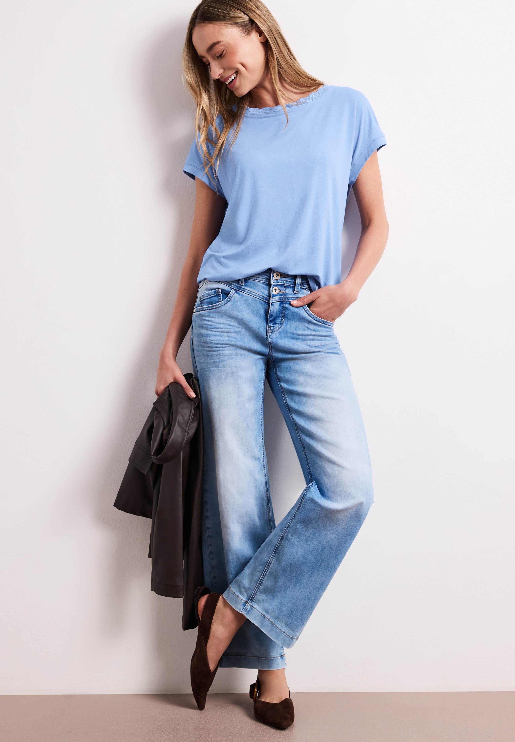 STREET ONE Shirttop mit Deko-Tape