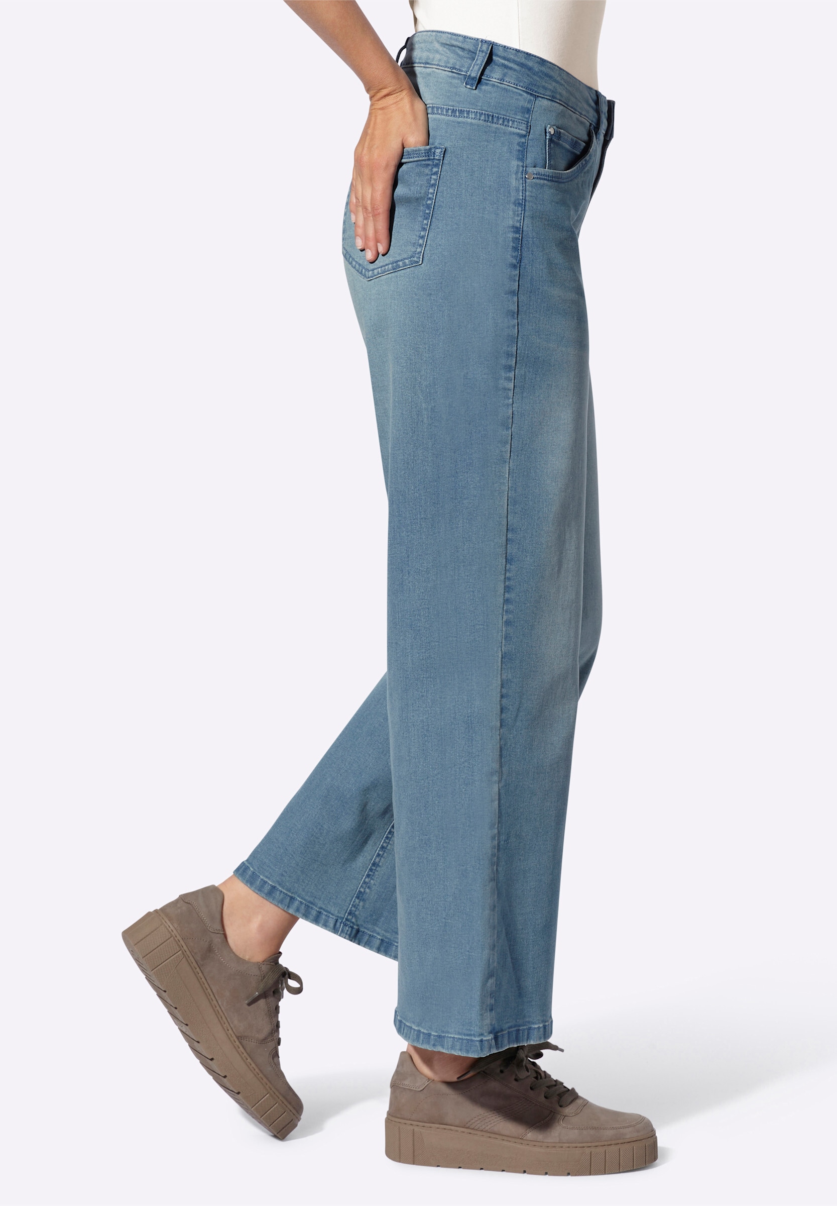 heine 5-Pocket-Jeans »Jeans 5-Pocket-Jeans mit weitem Bein«