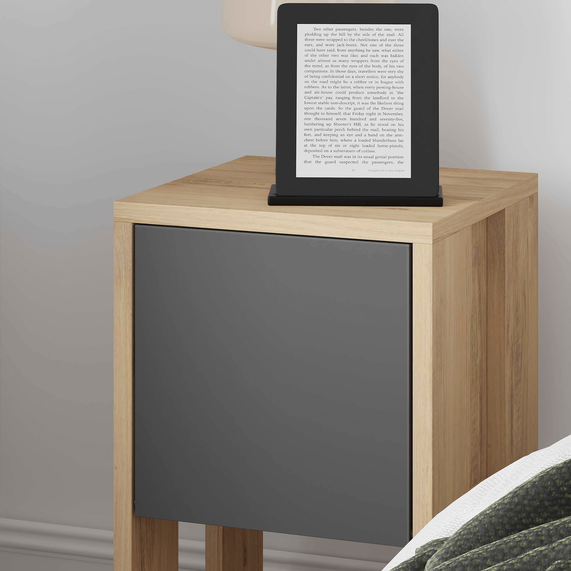 Decortie Nachttisch »EMA NACHTTISCH«, (Packung, 1 St.), Leichte Montage, Lagerung, Platzsparend
