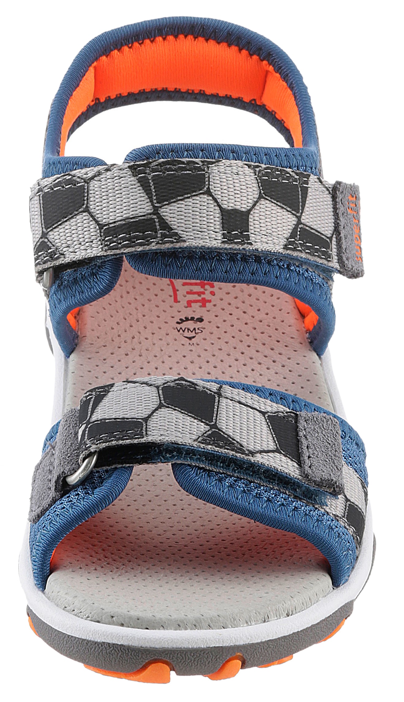 Superfit Sandale »MIKE 3.0 WMS: mittel«, Outdoorsandale mit Klett, Fußballlogo, Größenschablone zum Download