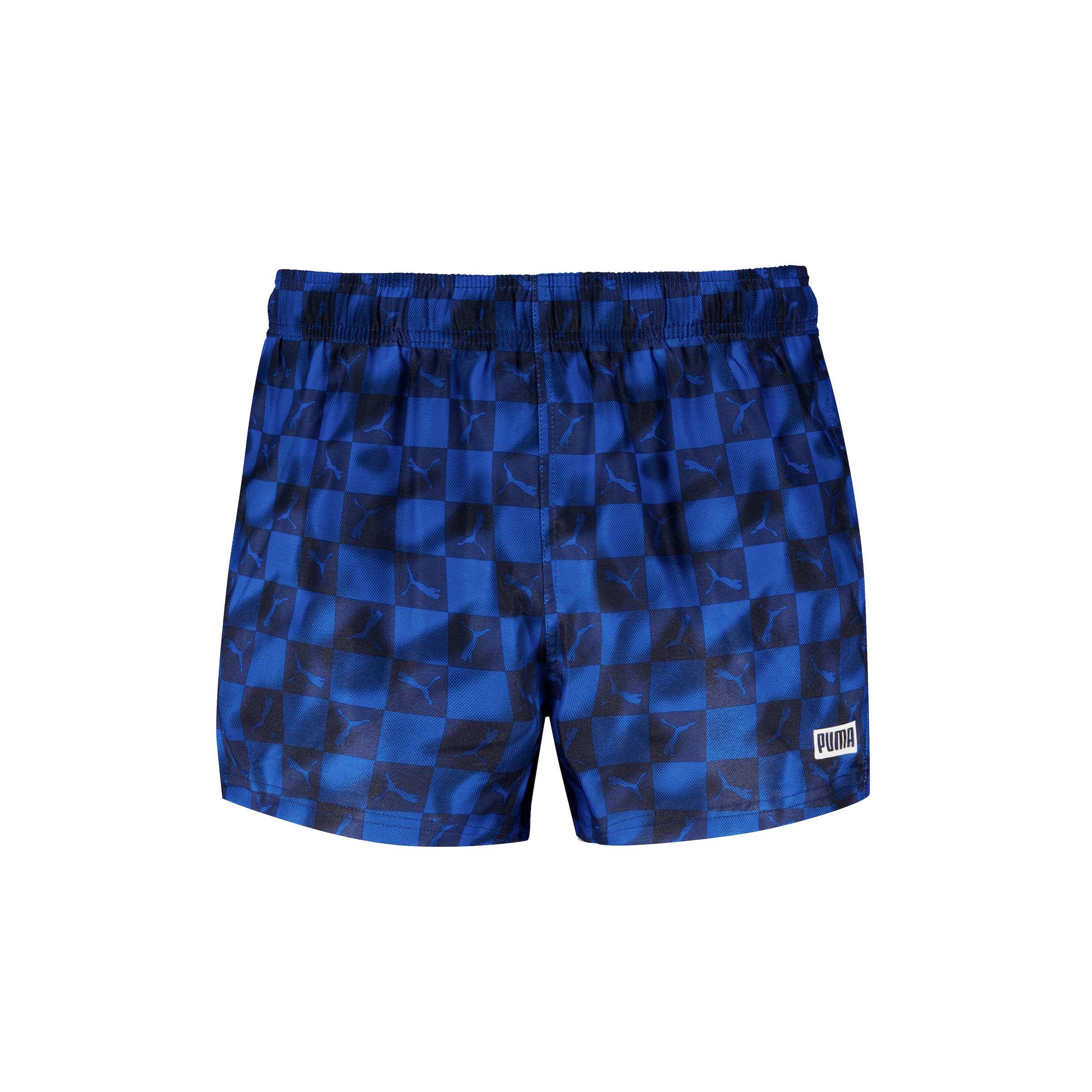 PUMA Badeshorts »PUMA SWIM MEN PRINTED CAT SHORT SHORTS« mit Gummizug und seitlichen Taschen