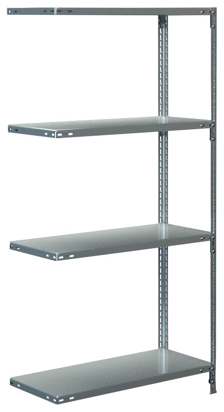 SCHULTE Regalwelt Anbauregal »Schraubsystem-Anbauregal«, Metall verzinkt, 1600x800x350 mm, 4 Böden
