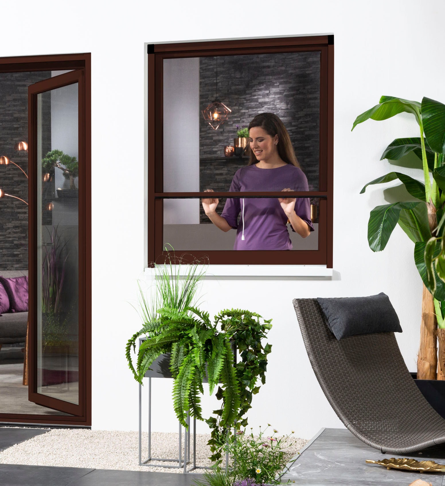 hecht international Insektenschutzrollo »SMART«, transparent, Insektenschutz, für Fenster, kürzbar