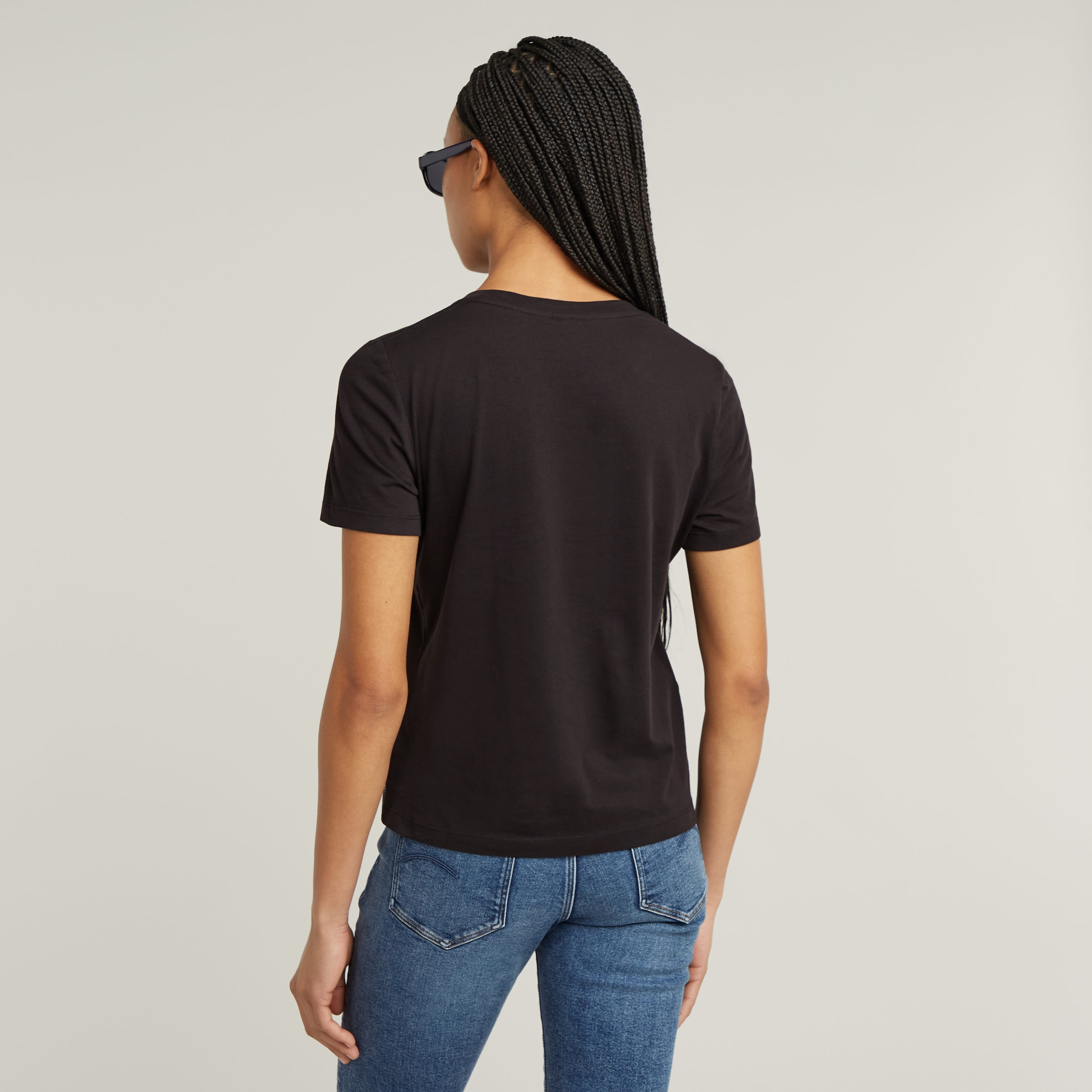 G-STAR T-Shirt »G-Script Shiny R«, mit Ton-in-Ton Schriftzug