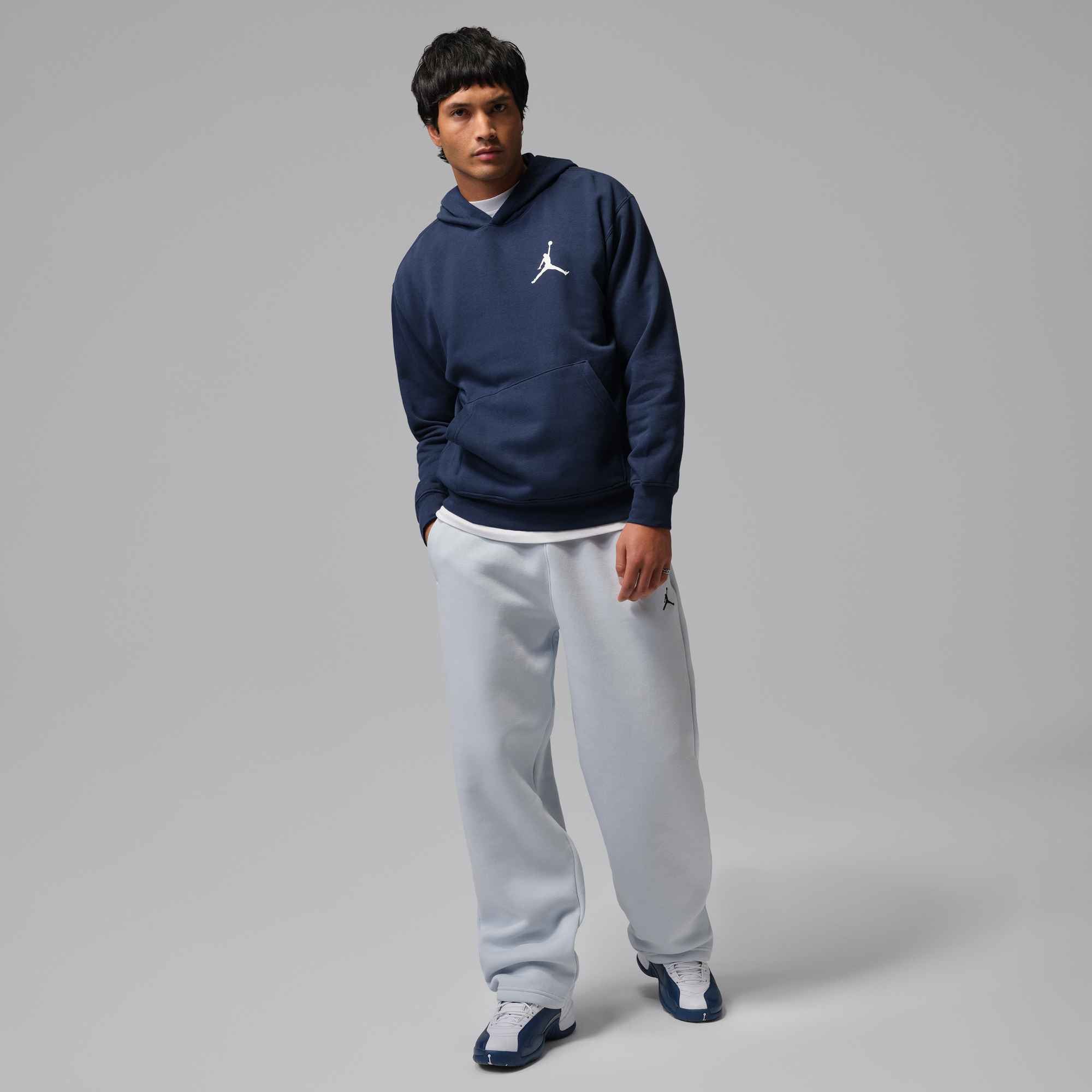 Jordan Kapuzensweatshirt »M J JUMPMAN FLC PO 2«, mit Rundhalsausschnitt, atmungsaktives Material, normale Schnittform
