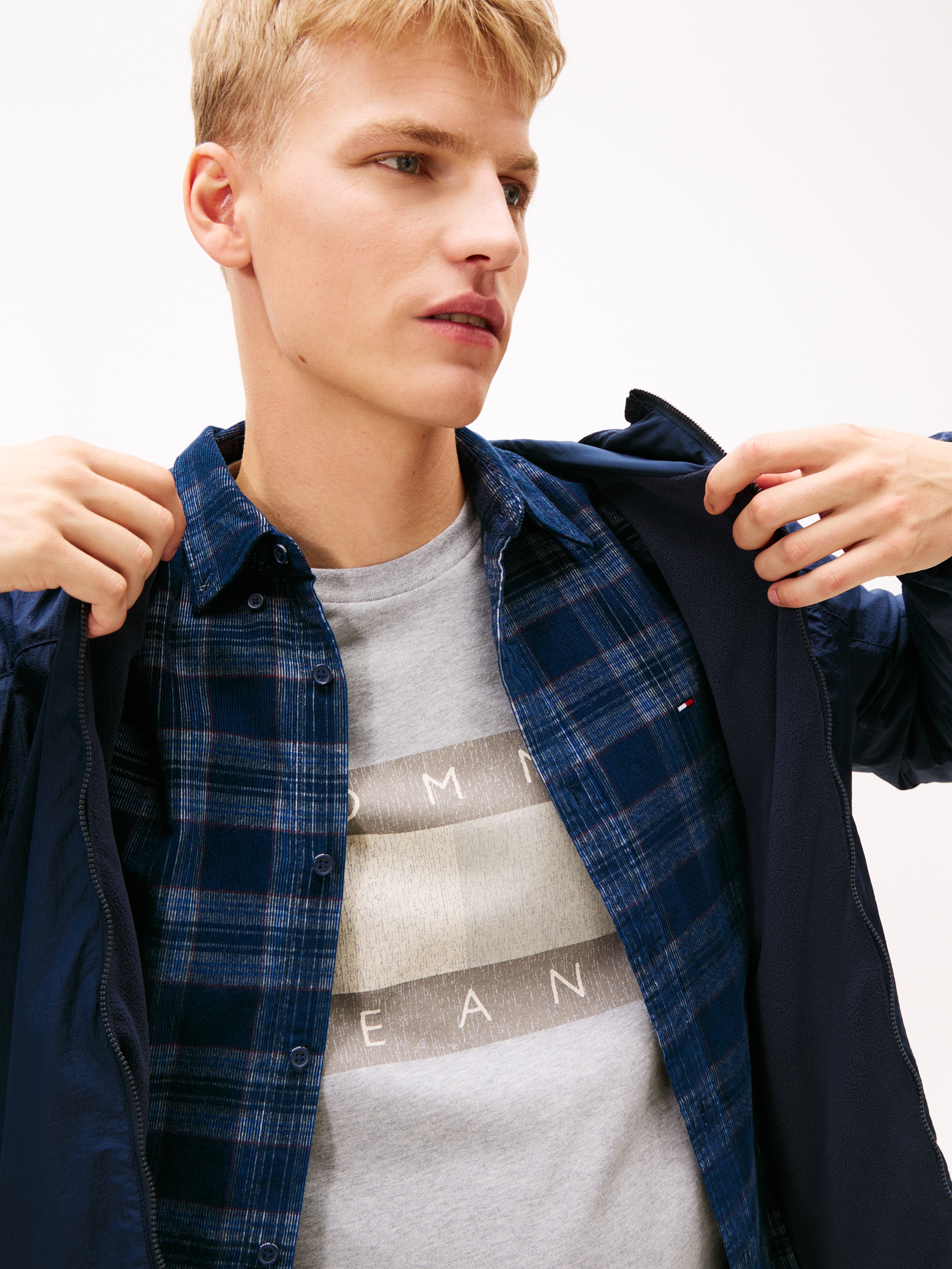 Tommy Jeans Collegejacke »TJM FLEECE CHICAGO« mit Kapuze