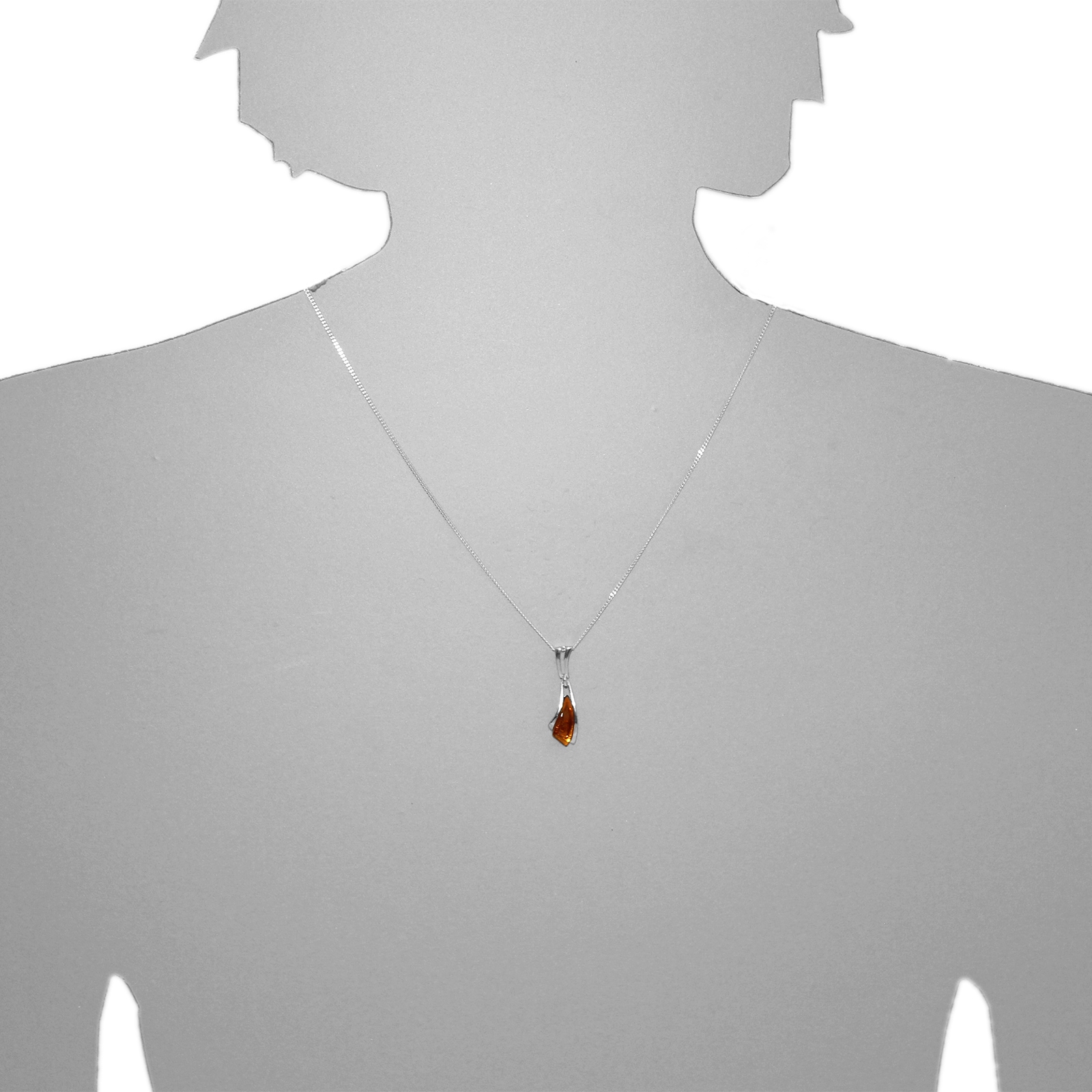 OSTSEE-SCHMUCK Kette mit Anhänger »- Mary - Silber 925/000 - Bernstein«